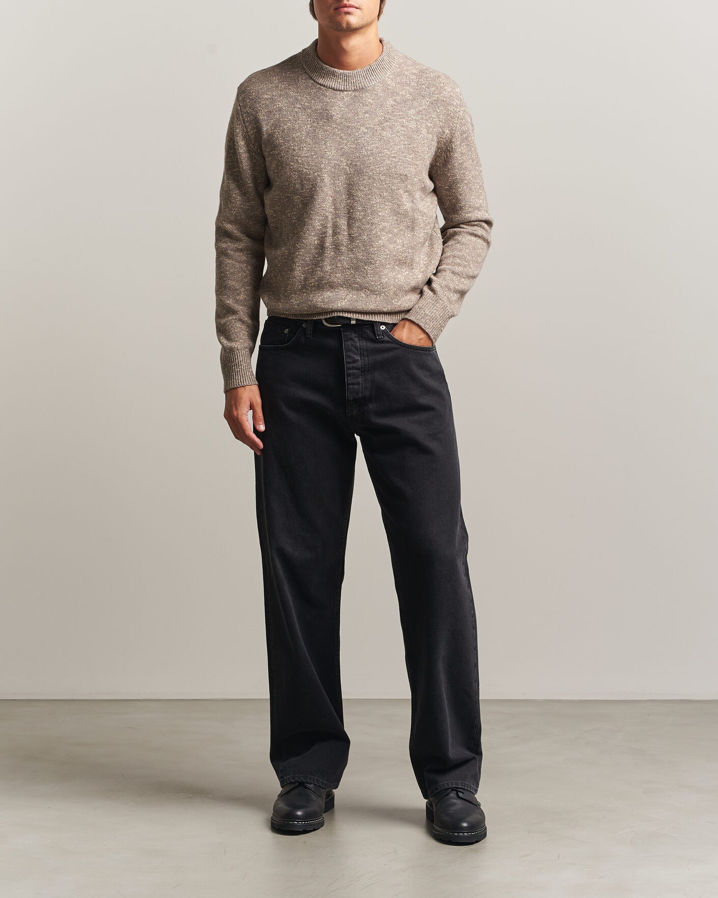 Heren | Truien | Sunflower | Moon Merino Sweater Sand