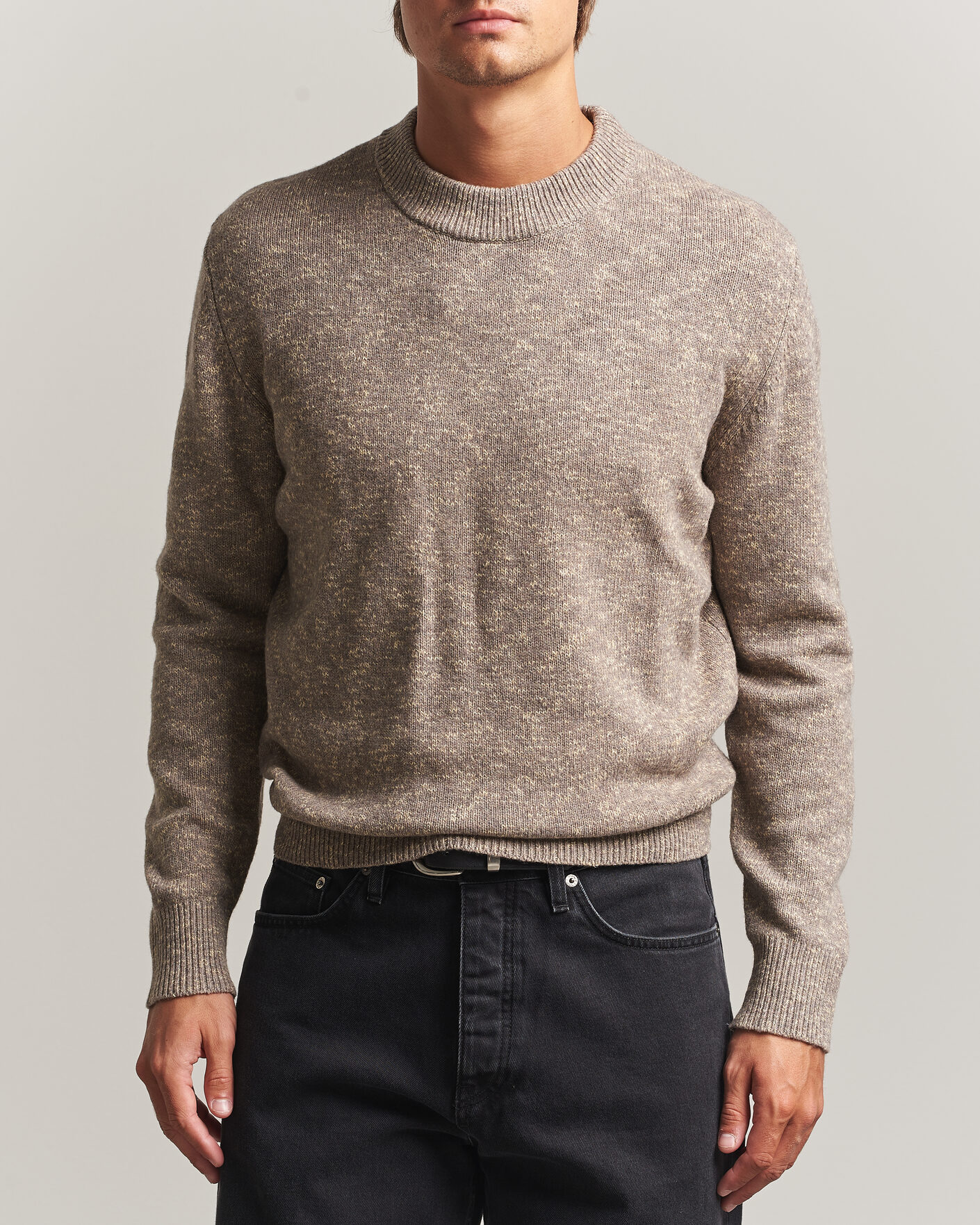 Heren | Truien | Sunflower | Moon Merino Sweater Sand