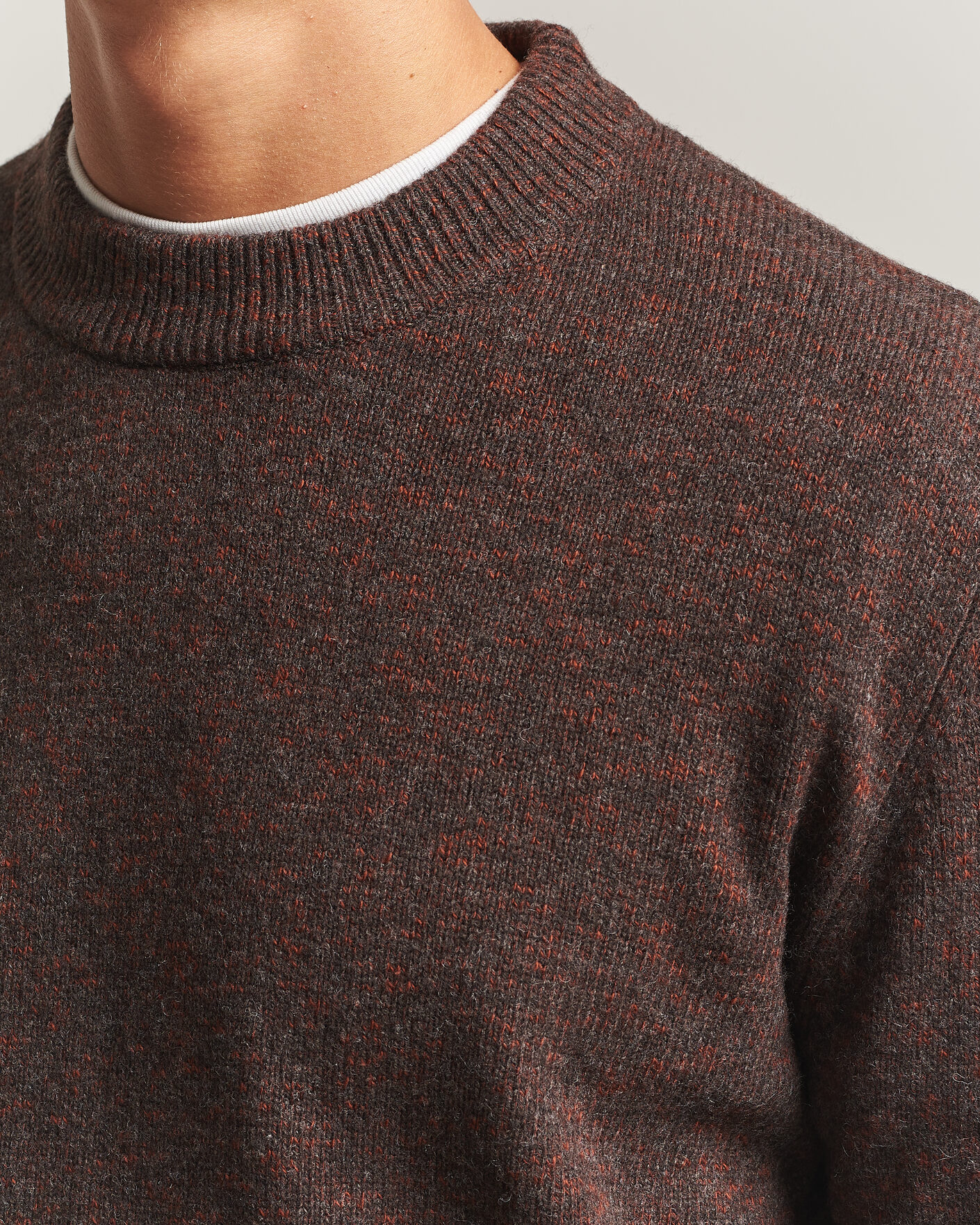 Heren | Truien | Sunflower | Moon Merino Sweater Brown