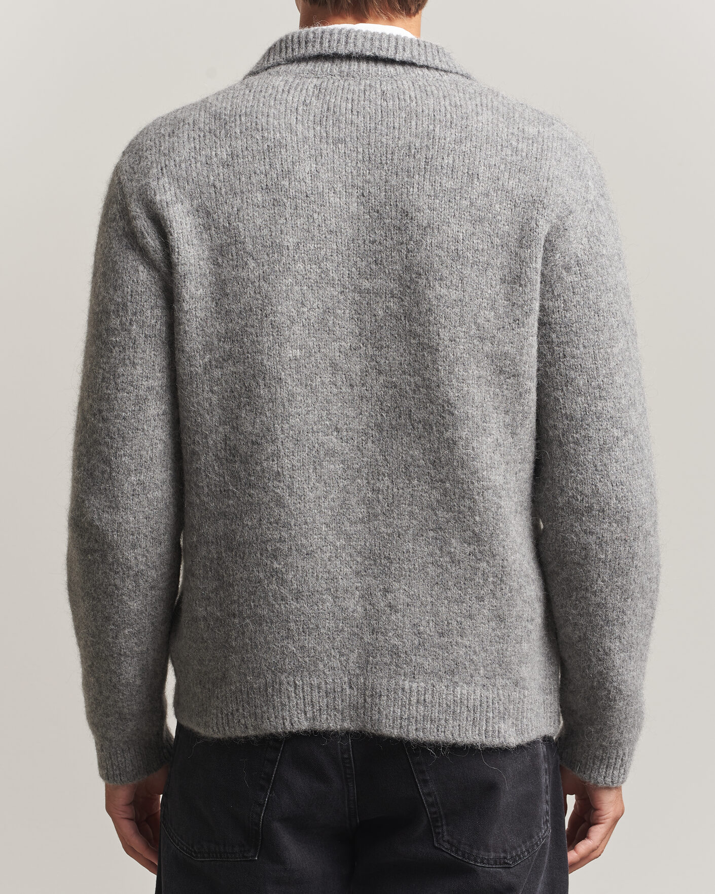 Heren | Truien | Sunflower | Alpacka Cardigan Grey Melange