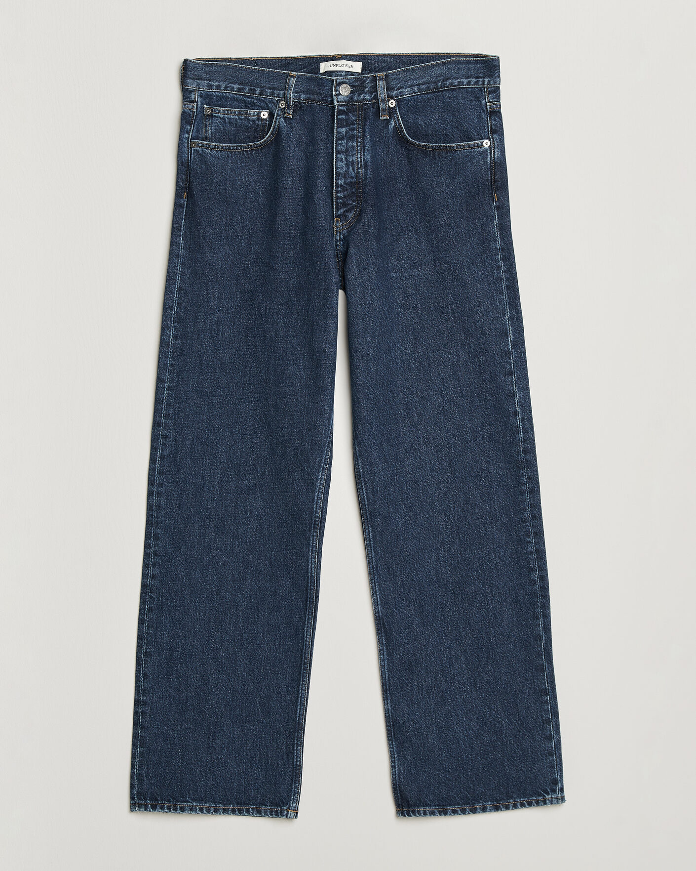 Heren | Broeken | Sunflower | Loose Jeans Blue Wash