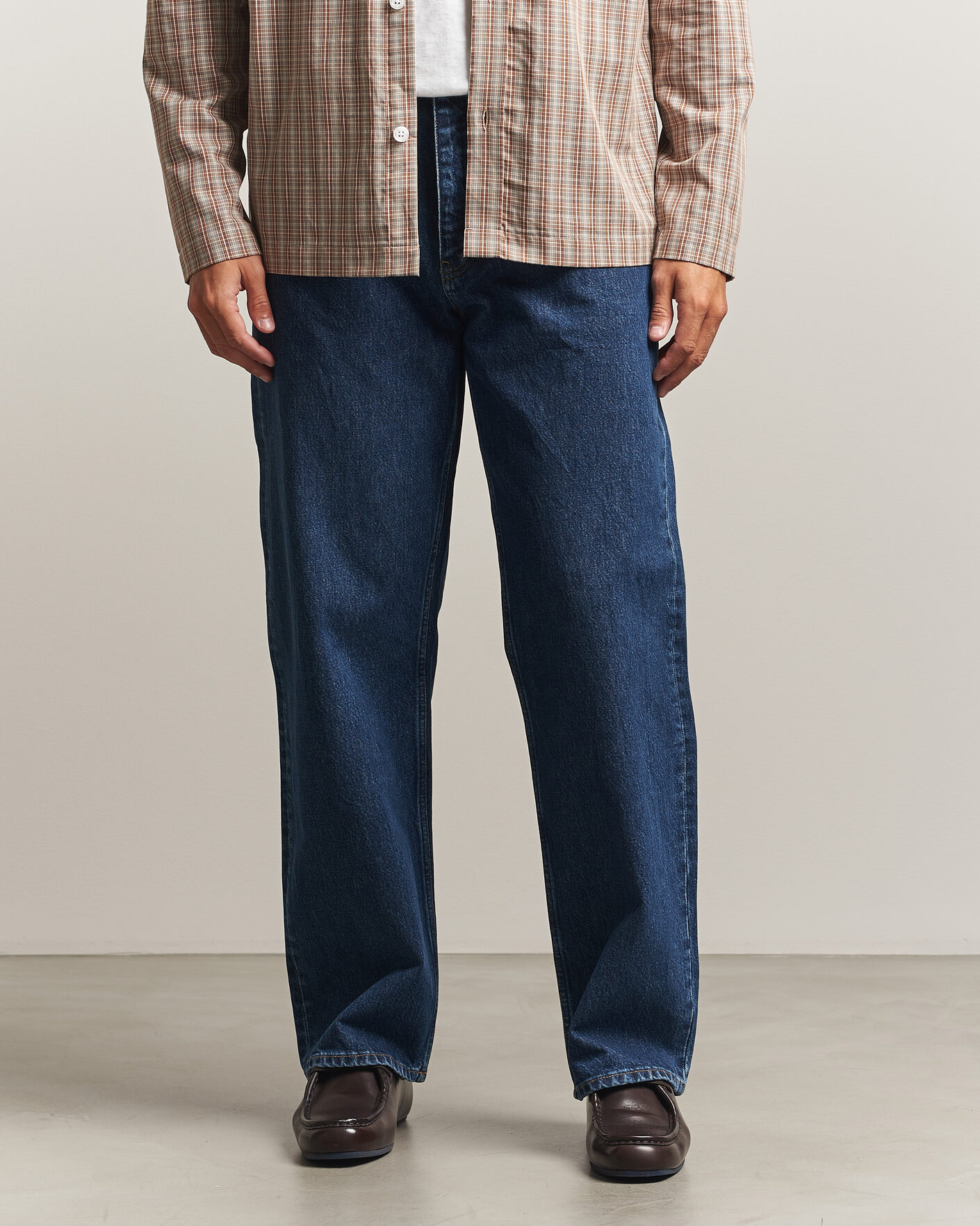 Heren | Broeken | Sunflower | Loose Jeans Blue Wash
