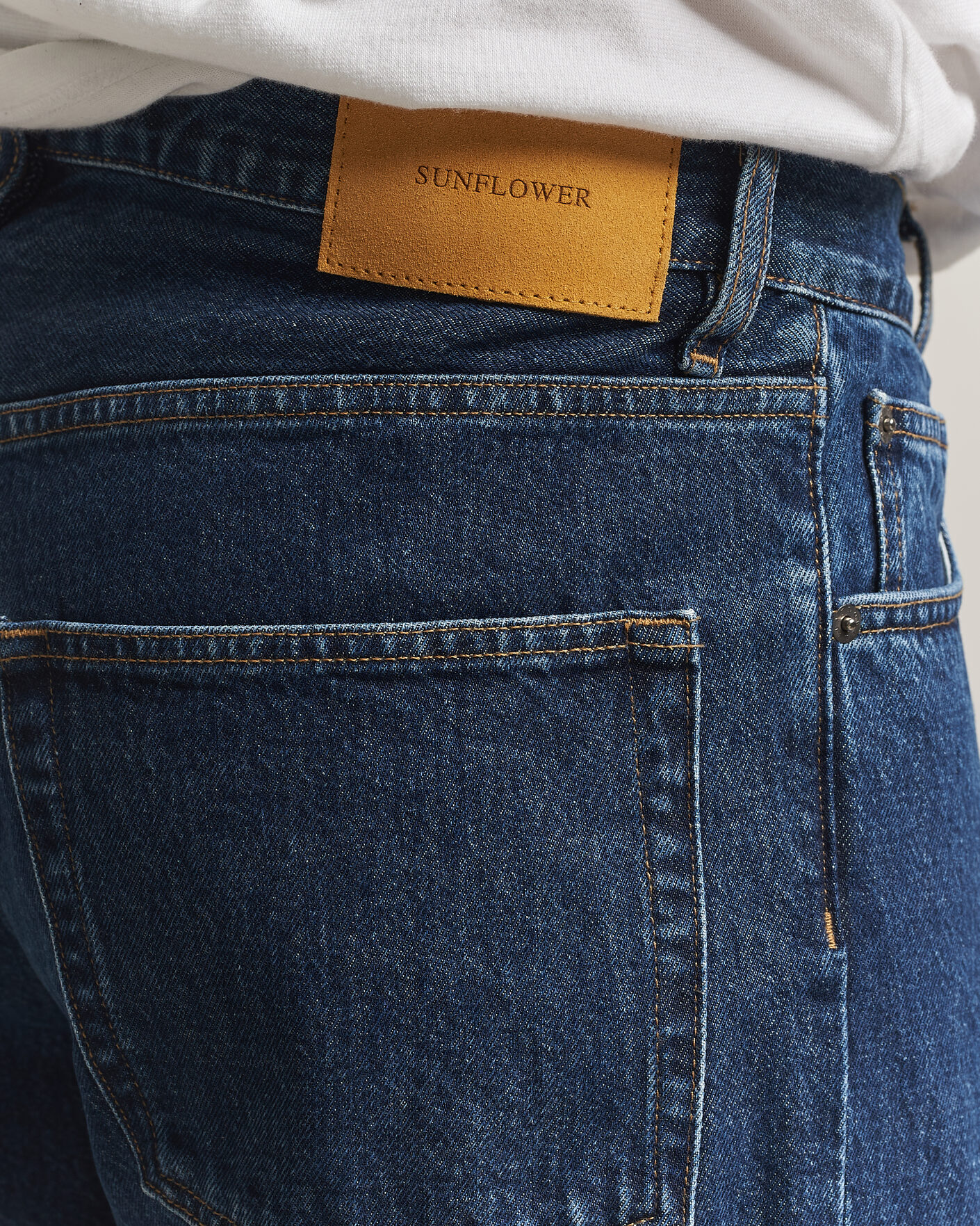 Heren | Broeken | Sunflower | Loose Jeans Blue Wash