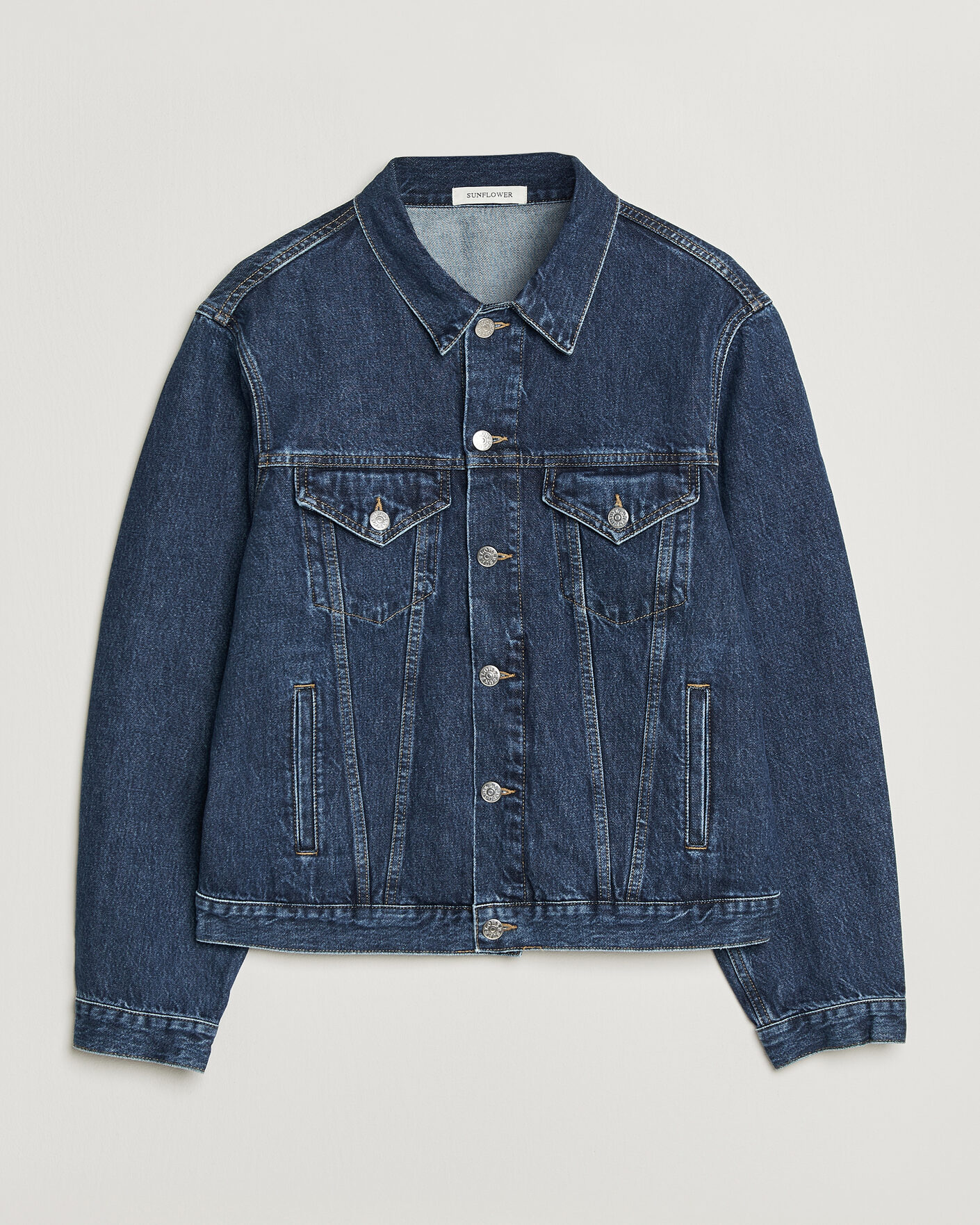 Heren | Jassen | Sunflower | Trucker Denim Jacket Blue Wash