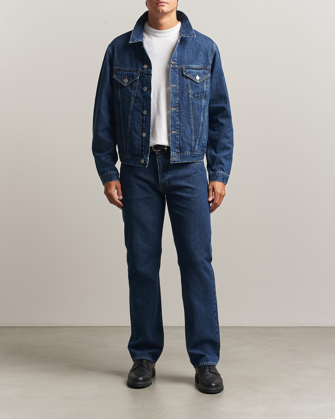 Heren | Jassen | Sunflower | Trucker Denim Jacket Blue Wash