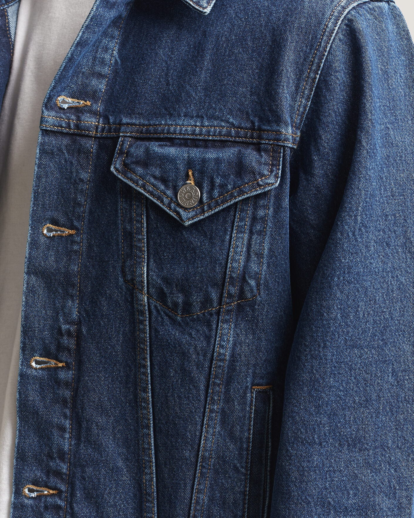Heren | Jassen | Sunflower | Trucker Denim Jacket Blue Wash