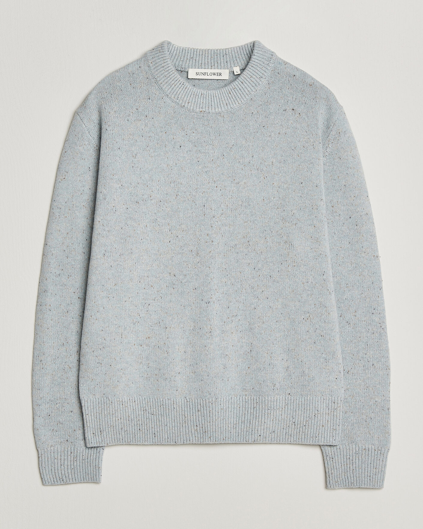 Heren | Truien | Sunflower | Moon Donegal Sweater Light Blue