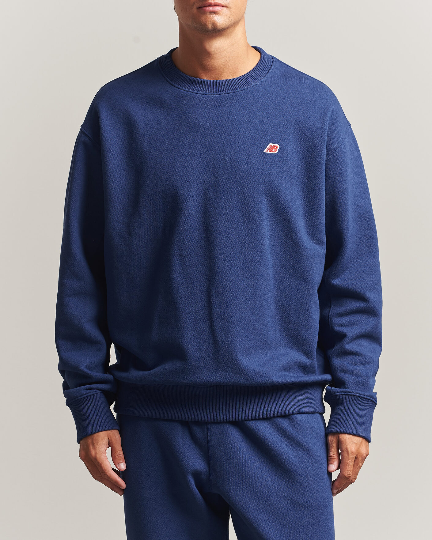 Heren | Truien | New Balance Made In US & UK | New Balance Made in Made In USA Core Sweatshirt Blue Oyster