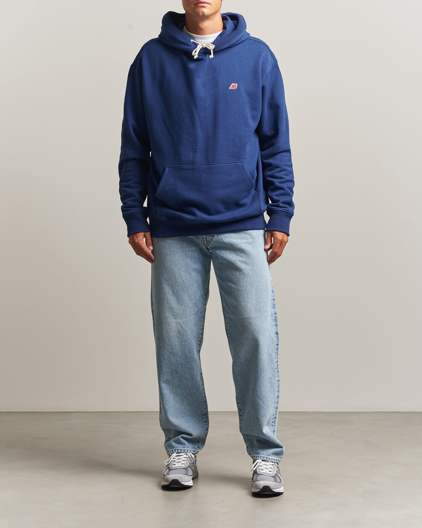 Heren | Truien | New Balance Made In US & UK | New Balance Made in Made In USA Core Hoodie Blue Oyster