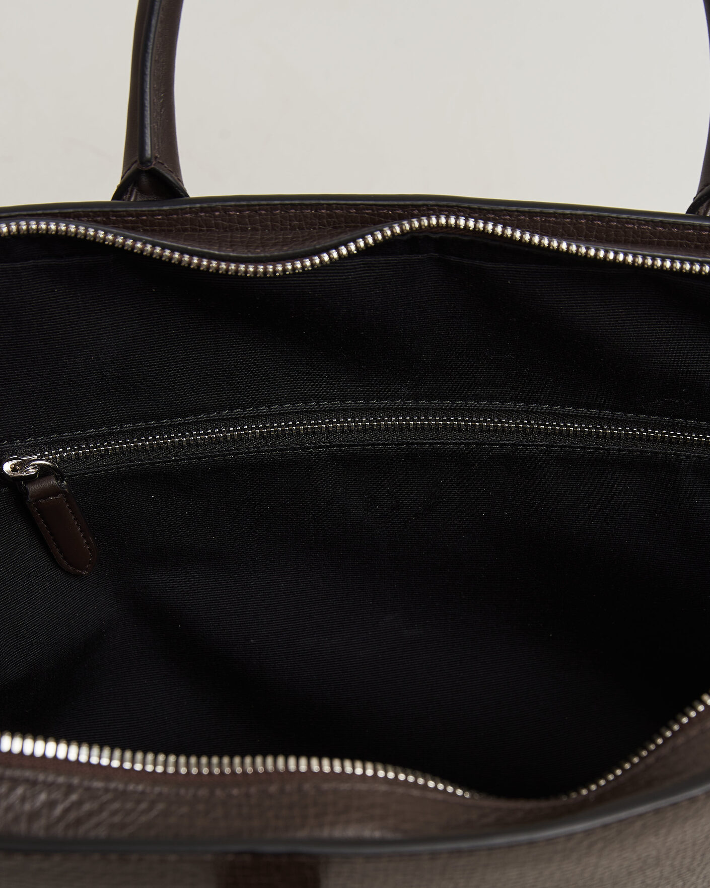 Heren | Tassen | Smythson | Ludlow Ultra Slim Briefcase With Zip Front Dark Brown