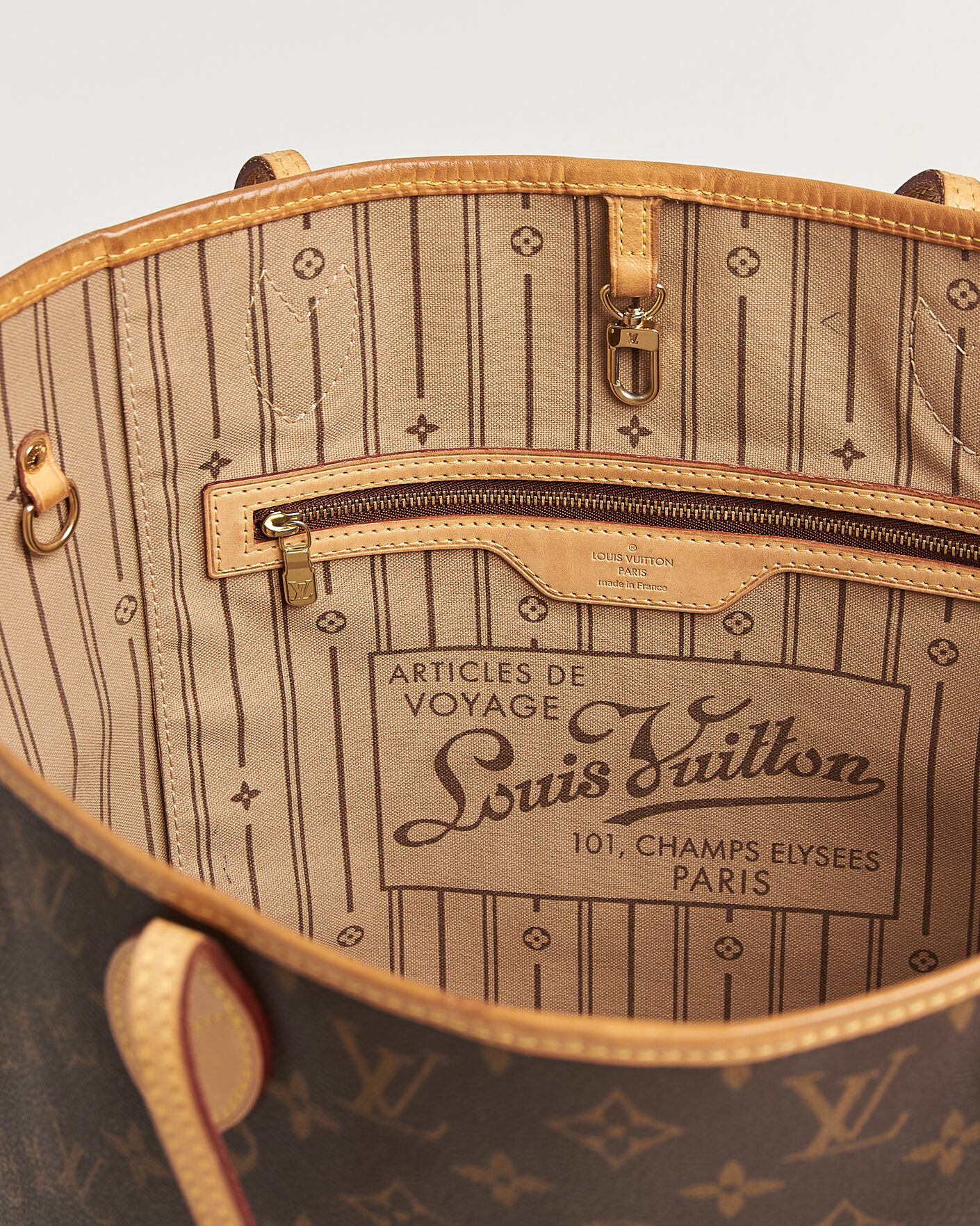 Heren | Pre-Owned & Vintage Bags | Louis Vuitton Pre-Owned | Neverfull MM Monogram