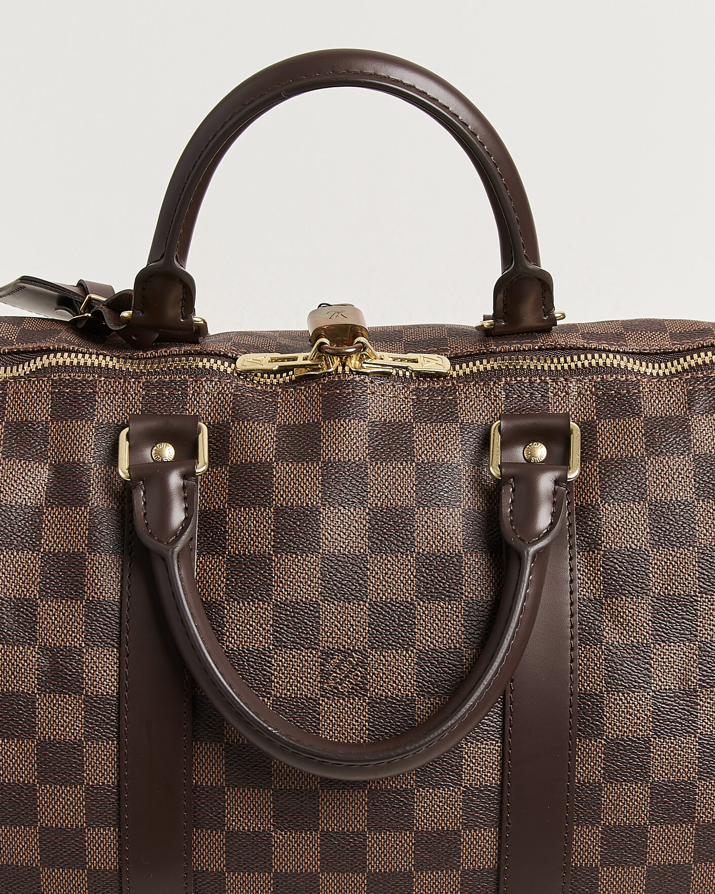 Heren | Pre-Owned & Vintage Bags | Louis Vuitton Pre-Owned | Keepall 50 Damier Ebene