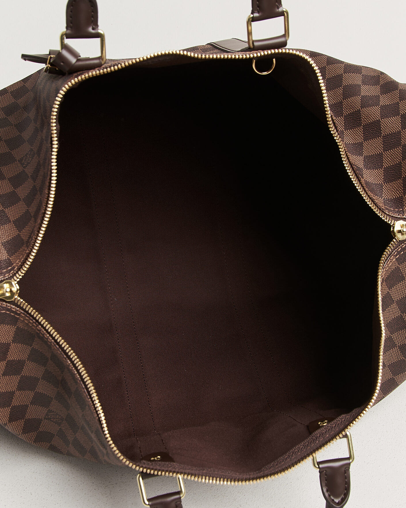Heren | Pre-Owned & Vintage Bags | Louis Vuitton Pre-Owned | Keepall 50 Damier Ebene