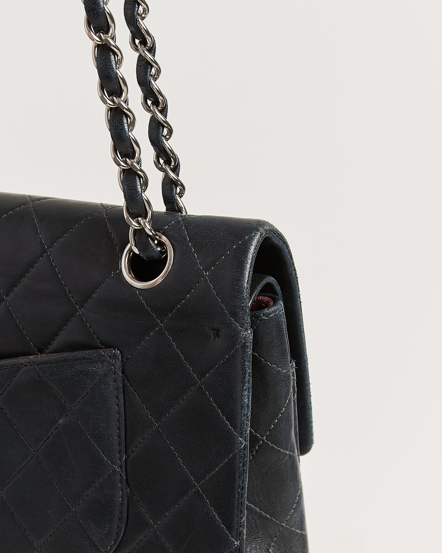 Heren | Pre-Owned & Vintage Bags | Chanel Pre-Owned | Classic Medium Double Flap Bag Lambskin Black