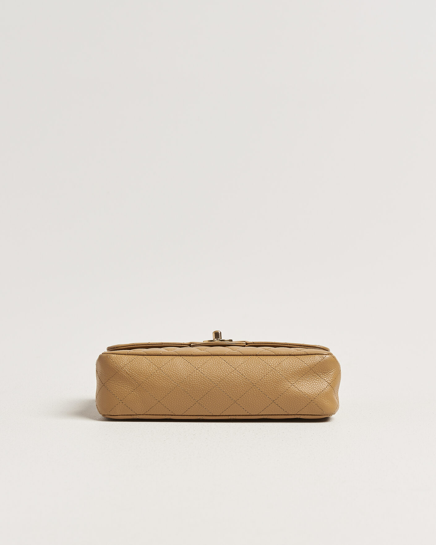 Heren | Pre-Owned & Vintage Bags | Chanel Pre-Owned | Classic Small Double Flap Bag Caviar Leather Beige