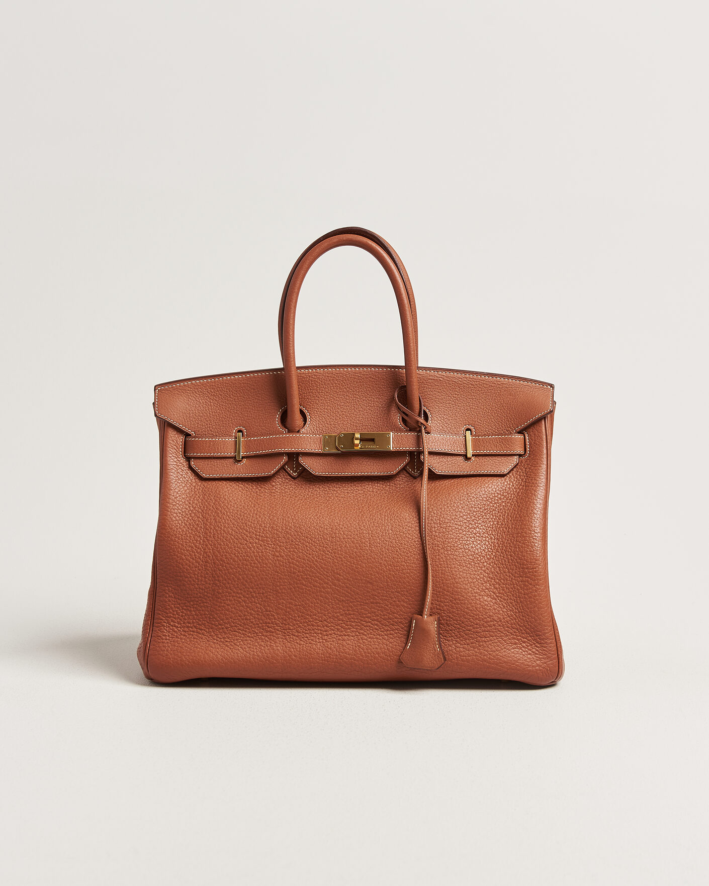 Heren | Pre-Owned & Vintage Bags | Hermès Pre-Owned | Birkin 35 Togo Leather Cognac Brown