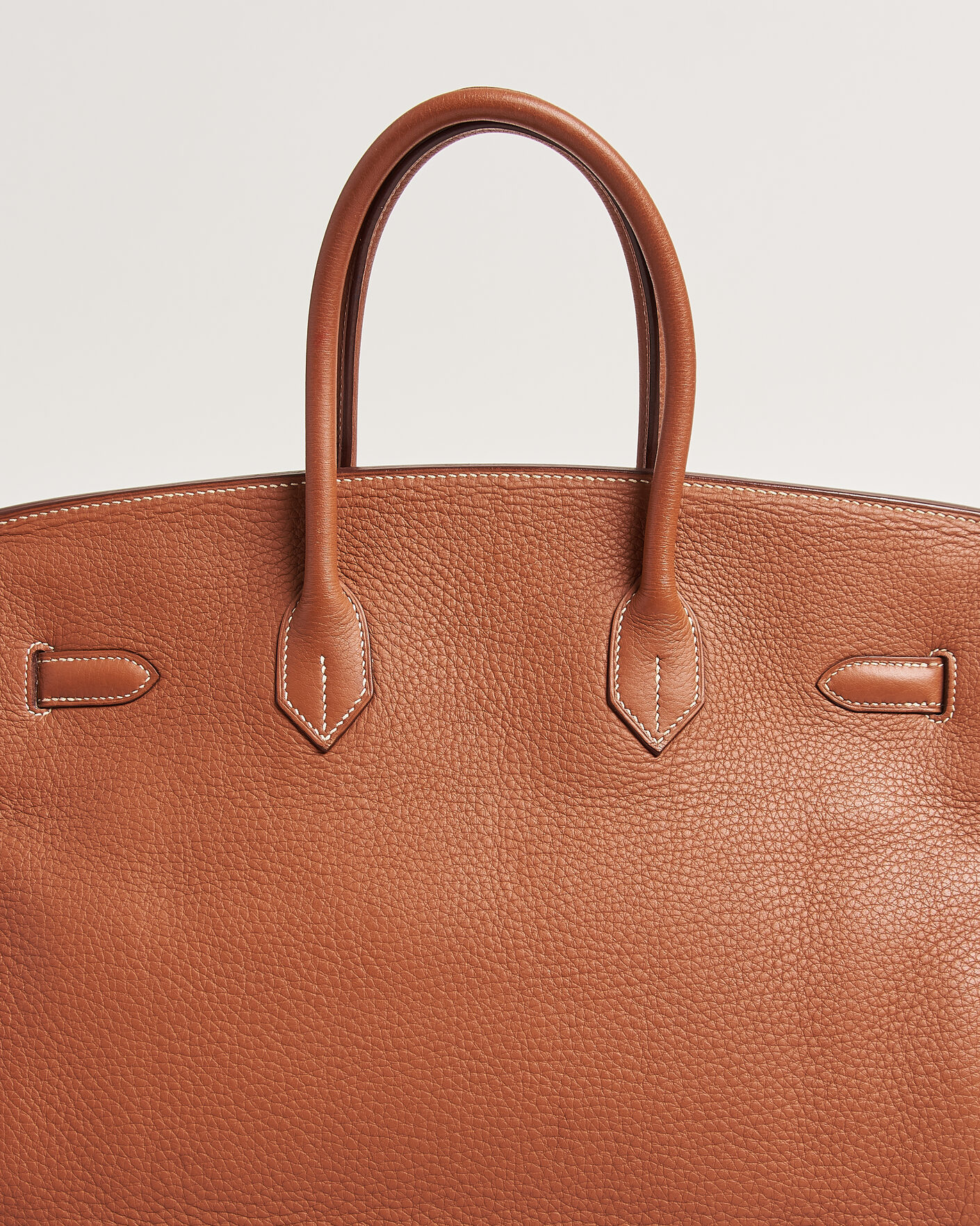 Heren | Pre-Owned & Vintage Bags | Hermès Pre-Owned | Birkin 35 Togo Leather Cognac Brown
