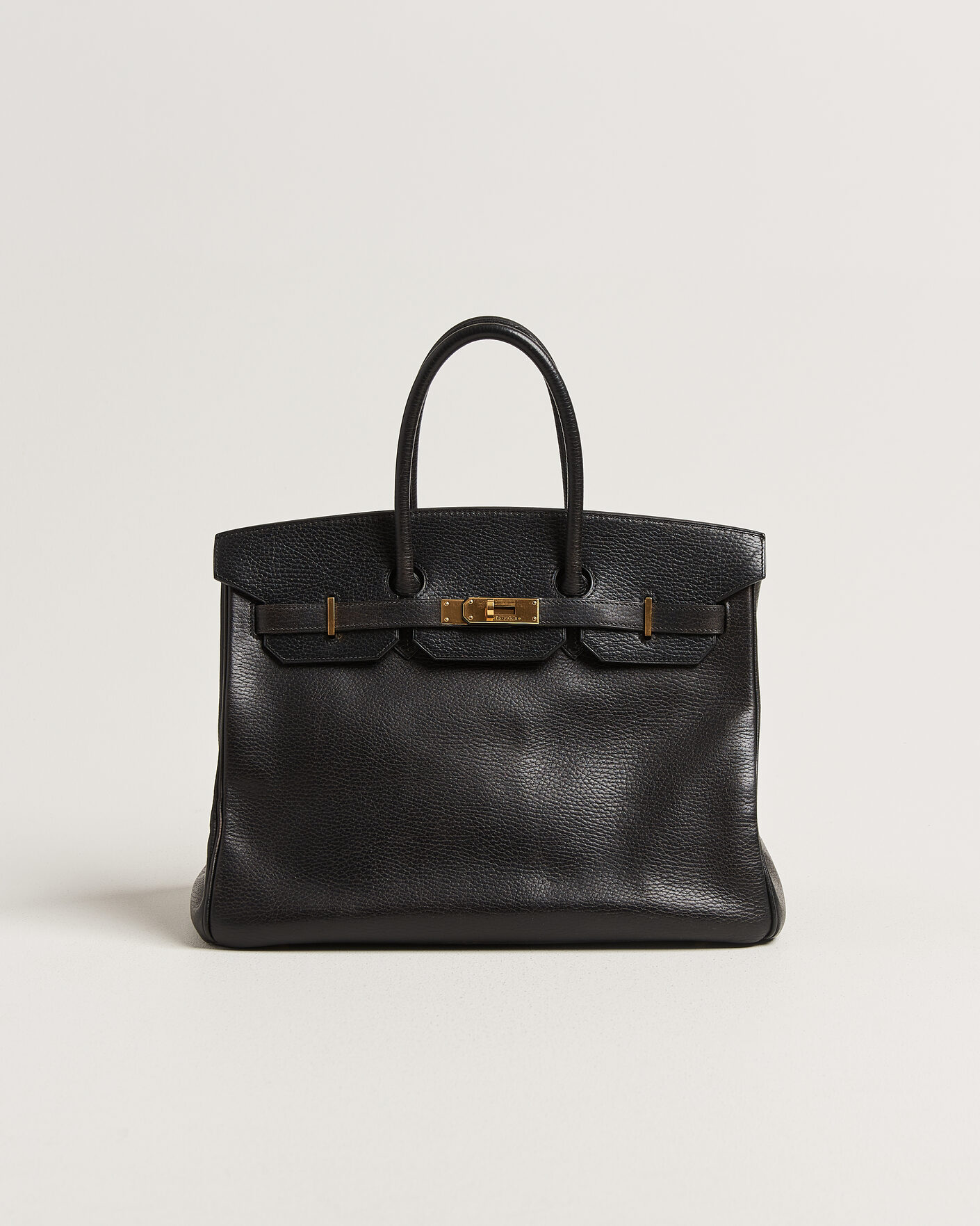 Heren | Pre-Owned & Vintage Bags | Hermès Pre-Owned | Birkin 35 Retourné Ardennes Leather Black