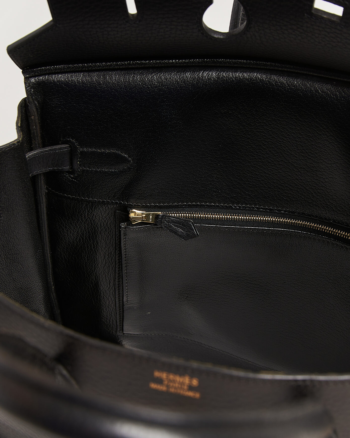 Heren | Pre-Owned & Vintage Bags | Hermès Pre-Owned | Birkin 35 Retourné Ardennes Leather Black