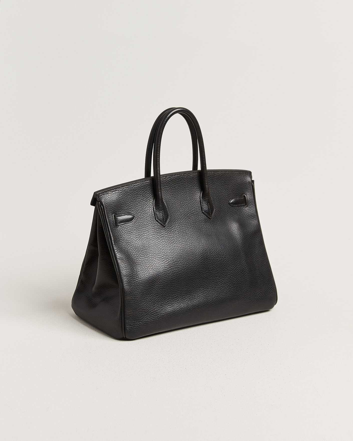 Heren | Pre-Owned & Vintage Bags | Hermès Pre-Owned | Birkin 35 Retourné Ardennes Leather Black