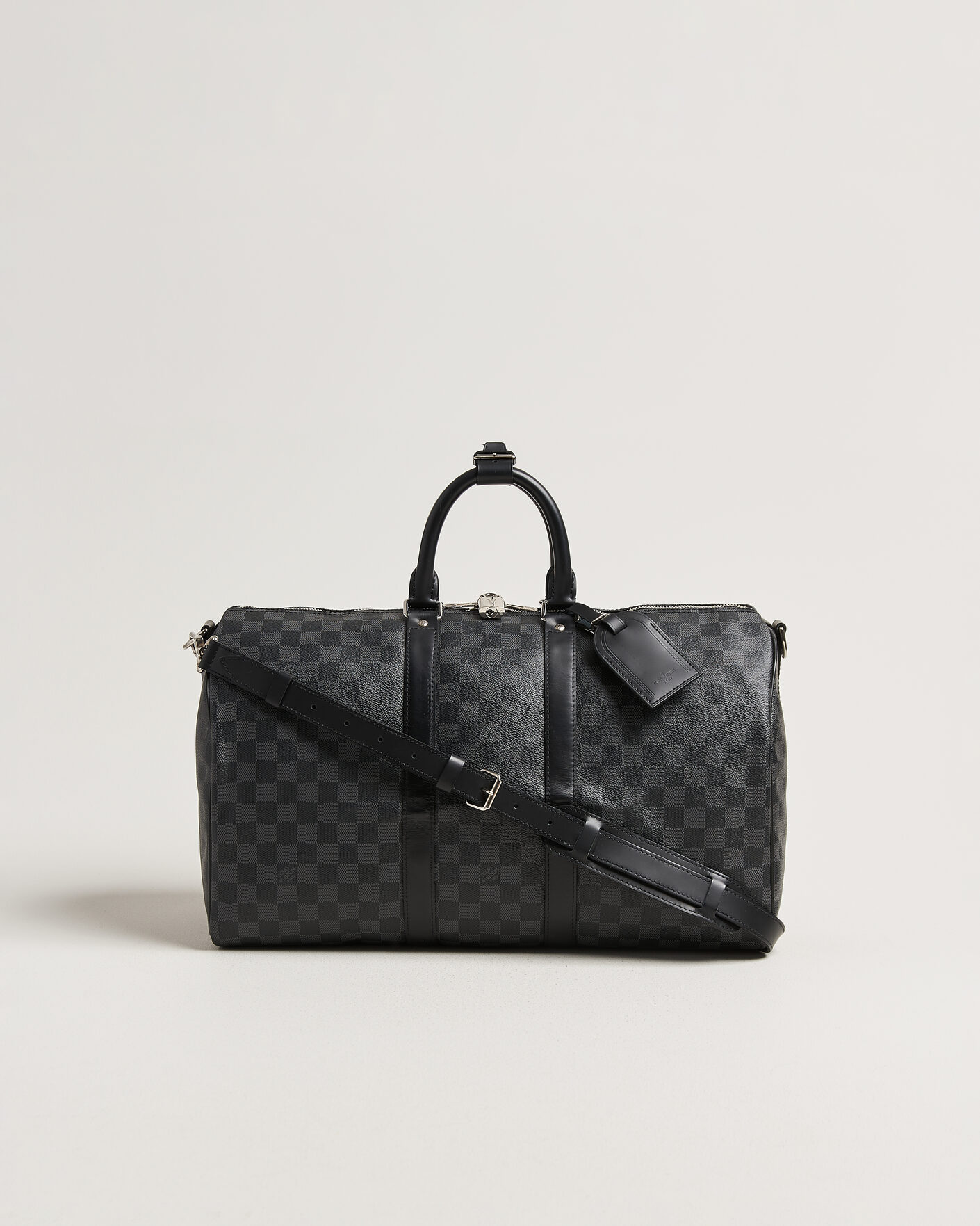Heren | Pre-Owned & Vintage Bags | Louis Vuitton Pre-Owned | Keepall 45 Bandouliére Damier graphite