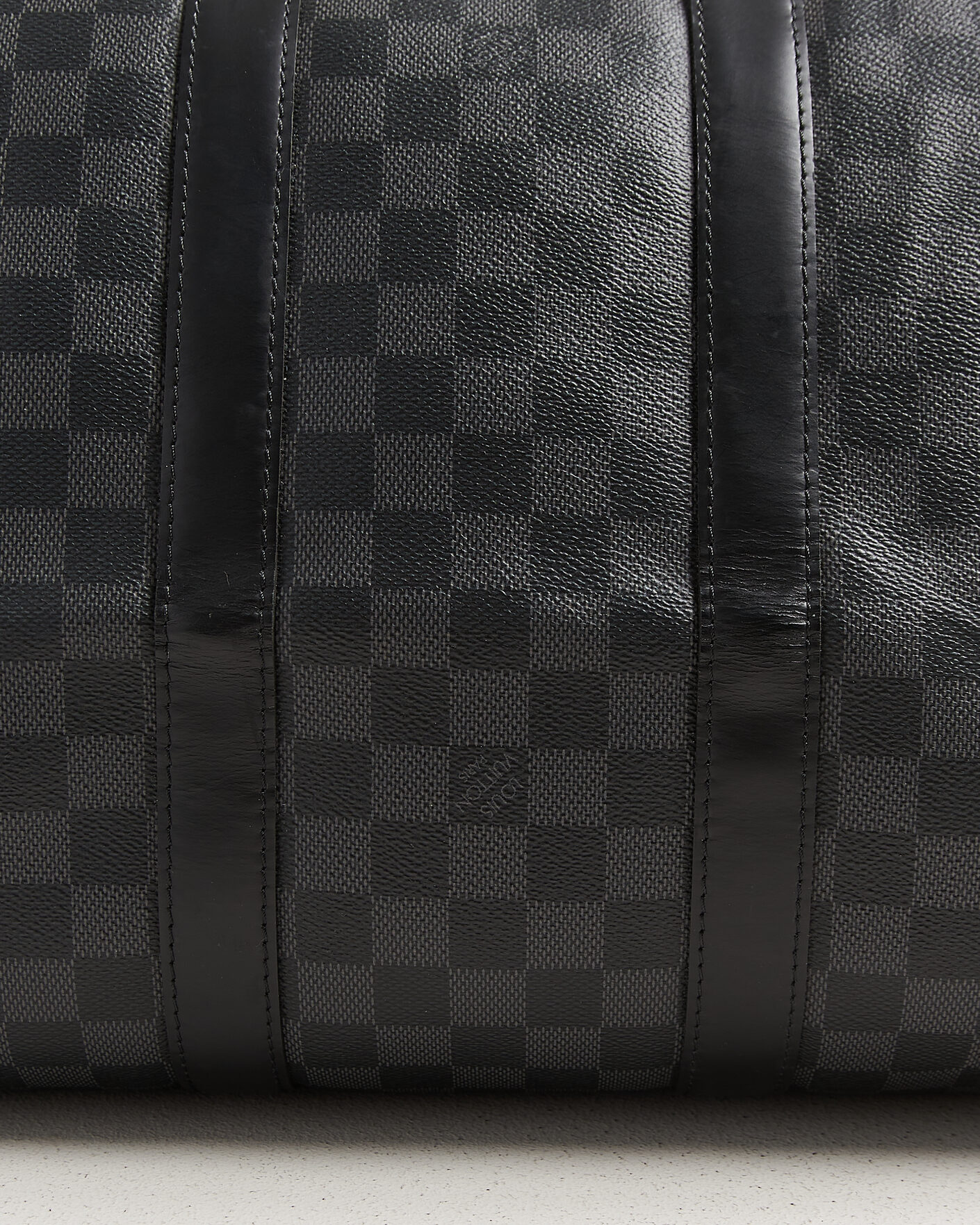 Heren | Pre-Owned & Vintage Bags | Louis Vuitton Pre-Owned | Keepall 45 Bandouliére Damier graphite