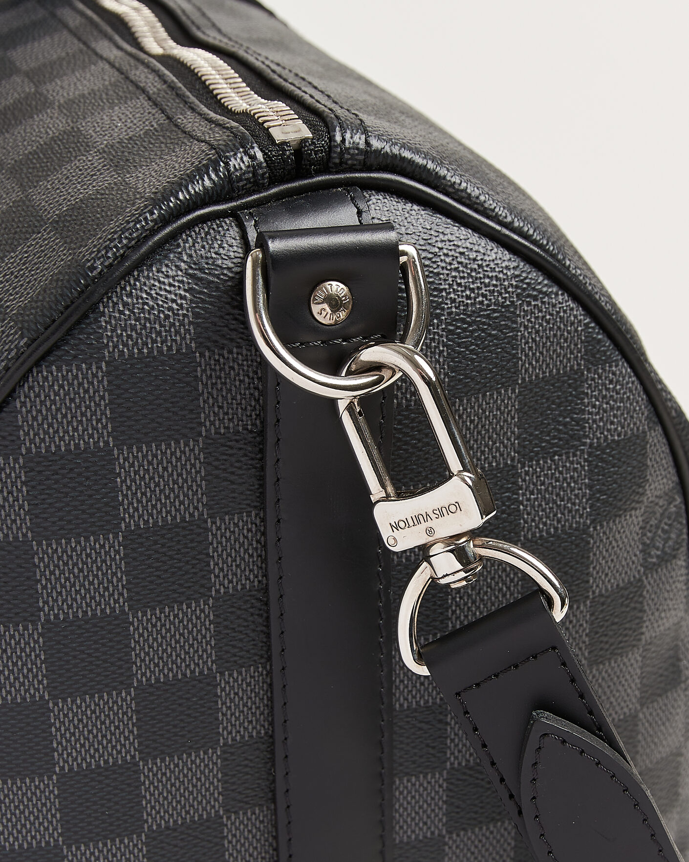 Heren | Pre-Owned & Vintage Bags | Louis Vuitton Pre-Owned | Keepall 45 Bandouliére Damier graphite