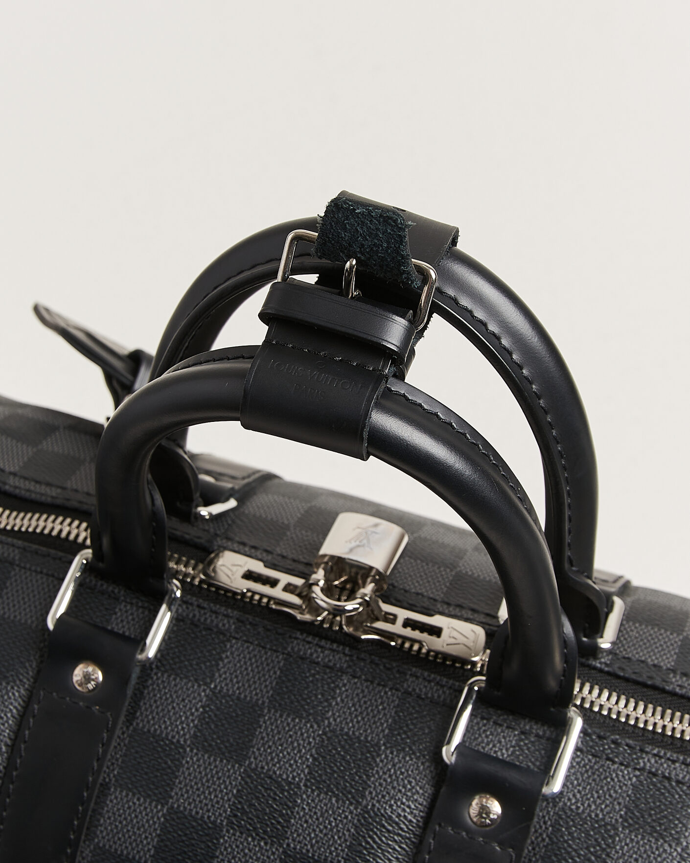 Heren | Pre-Owned & Vintage Bags | Louis Vuitton Pre-Owned | Keepall 45 Bandouliére Damier graphite
