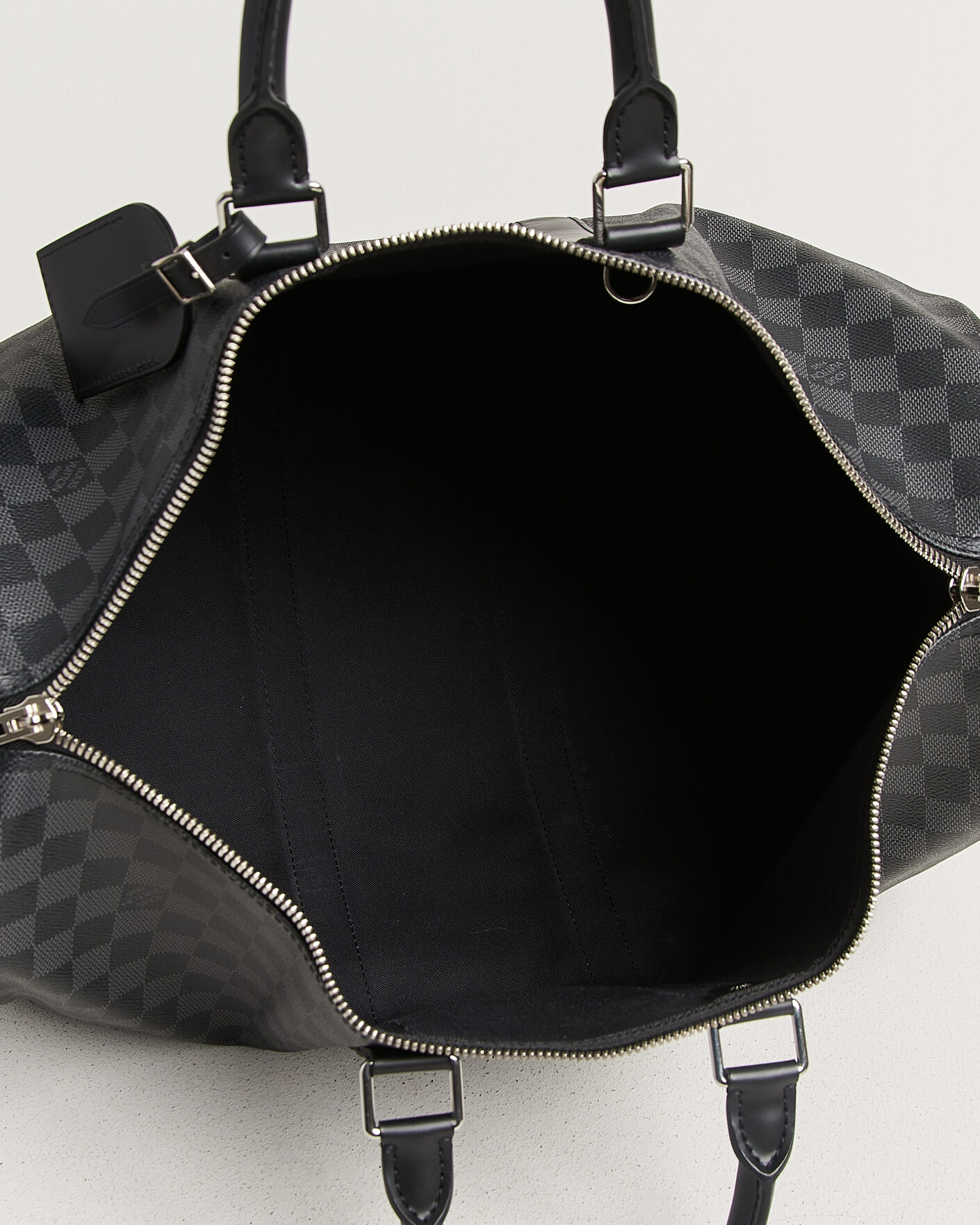 Heren | Pre-Owned & Vintage Bags | Louis Vuitton Pre-Owned | Keepall 45 Bandouliére Damier graphite