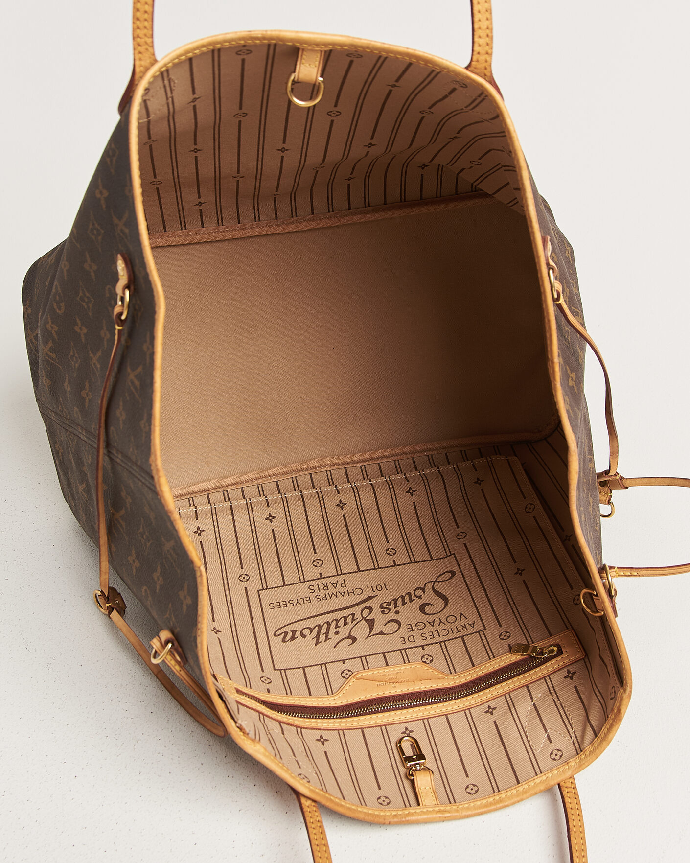 Heren | Pre-Owned & Vintage Bags | Louis Vuitton Pre-Owned | Neverfull GM Monogram