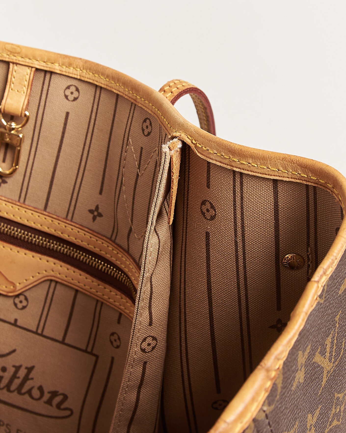 Heren | Pre-Owned & Vintage Bags | Louis Vuitton Pre-Owned | Neverfull GM Monogram