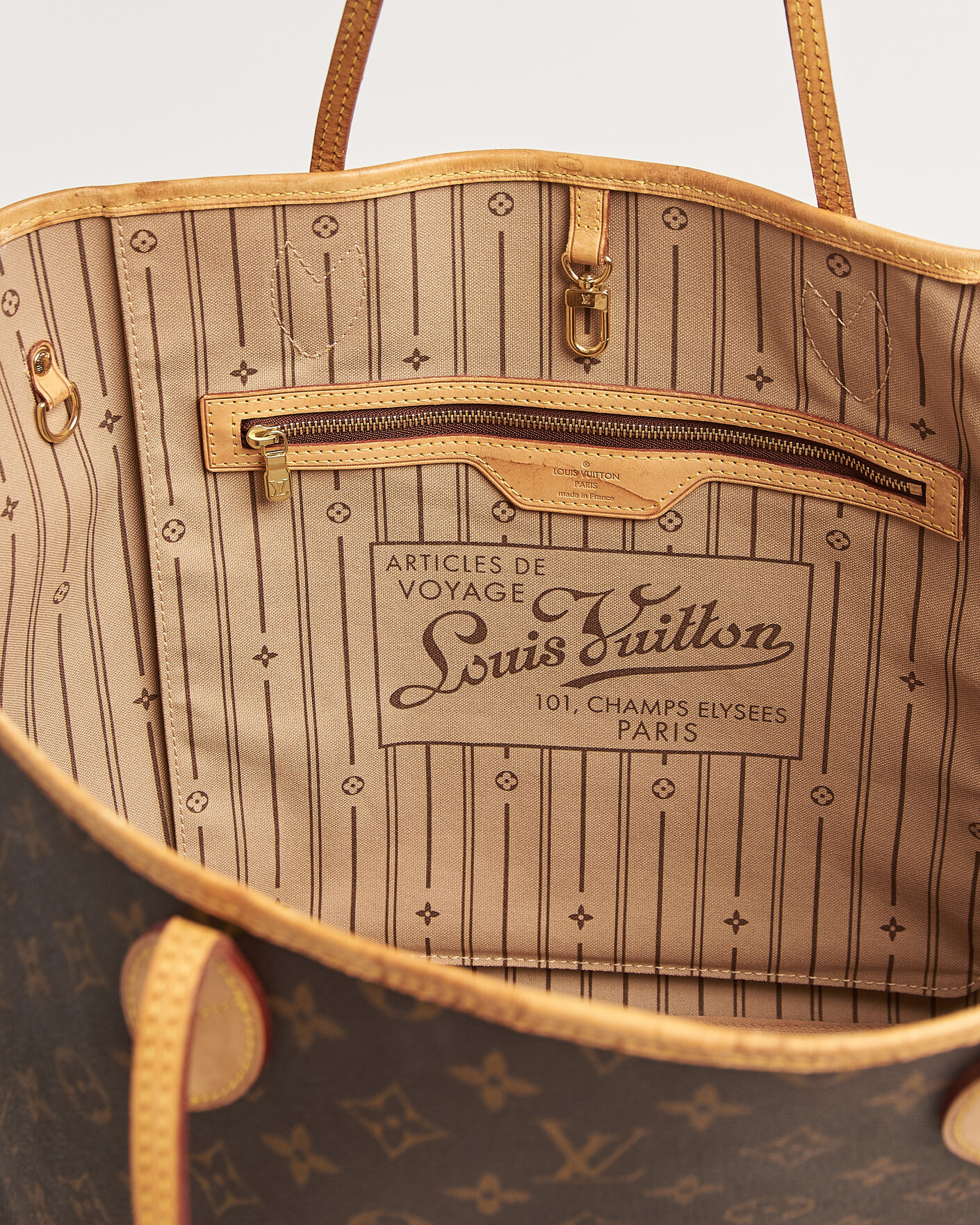 Heren | Pre-Owned & Vintage Bags | Louis Vuitton Pre-Owned | Neverfull GM Monogram