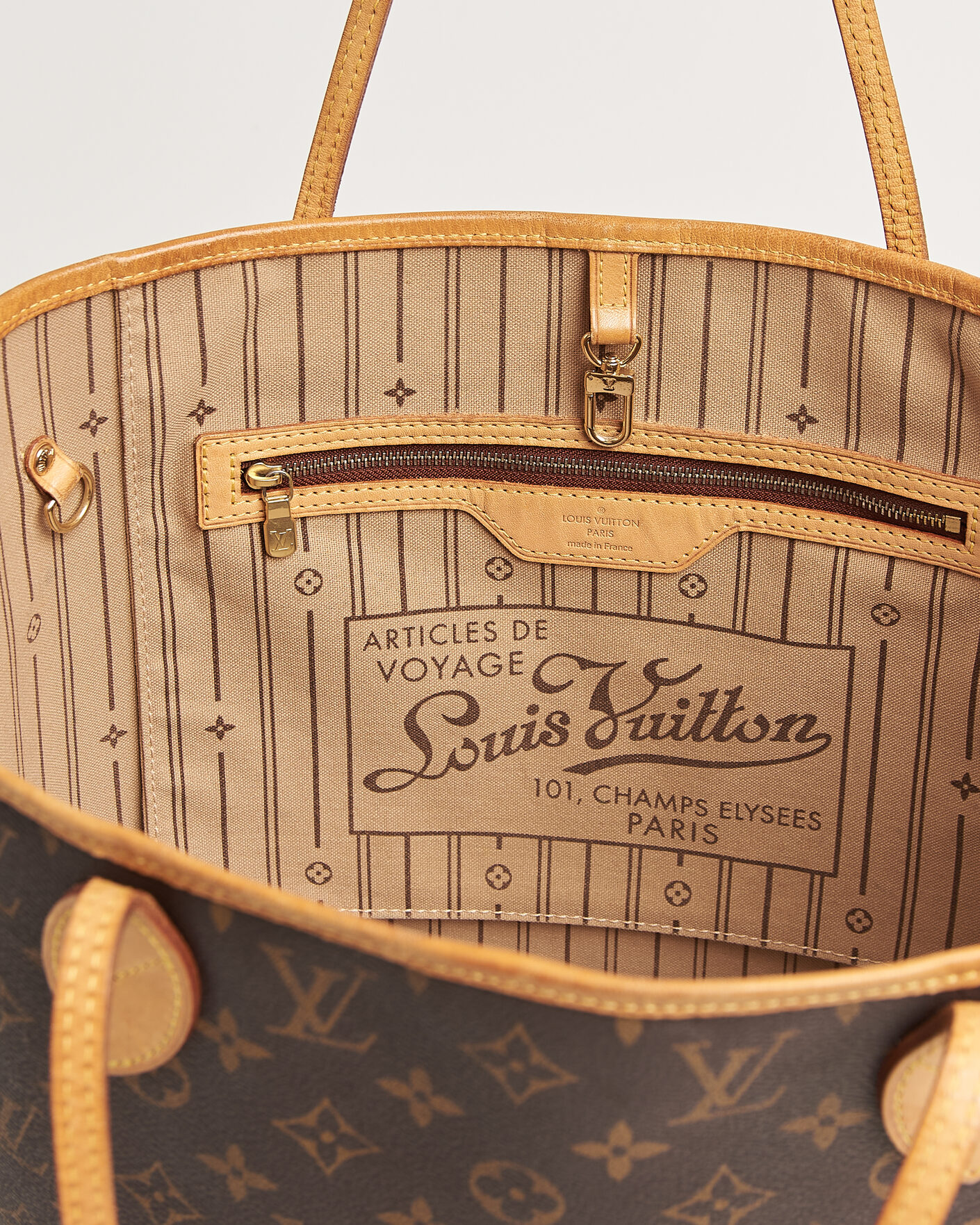 Heren | Pre-Owned & Vintage Bags | Louis Vuitton Pre-Owned | Neverfull MM Monogram