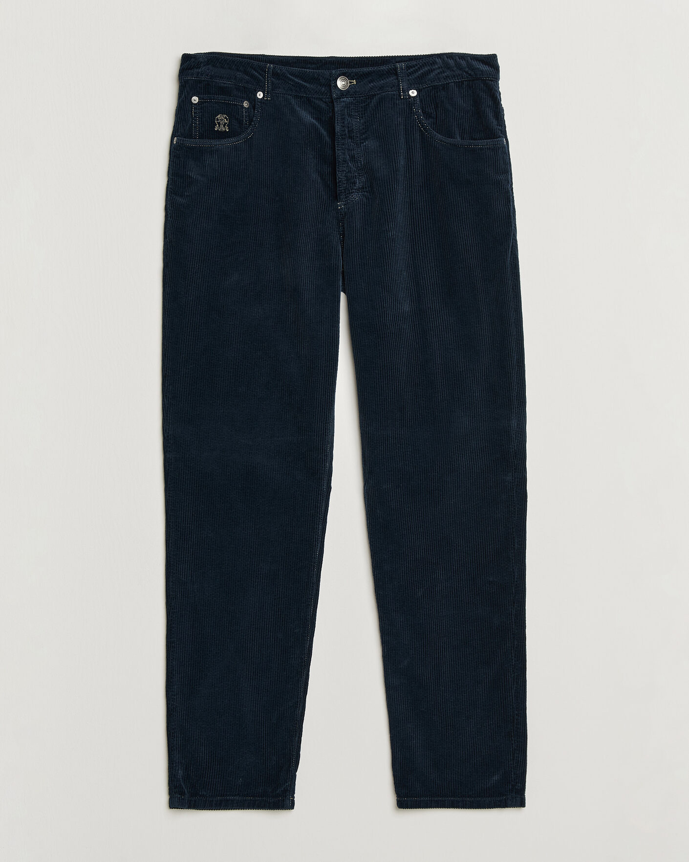 Heren | Broeken | Brunello Cucinelli | Leisure Fit Corduroy 5-Pocket Pants Navy