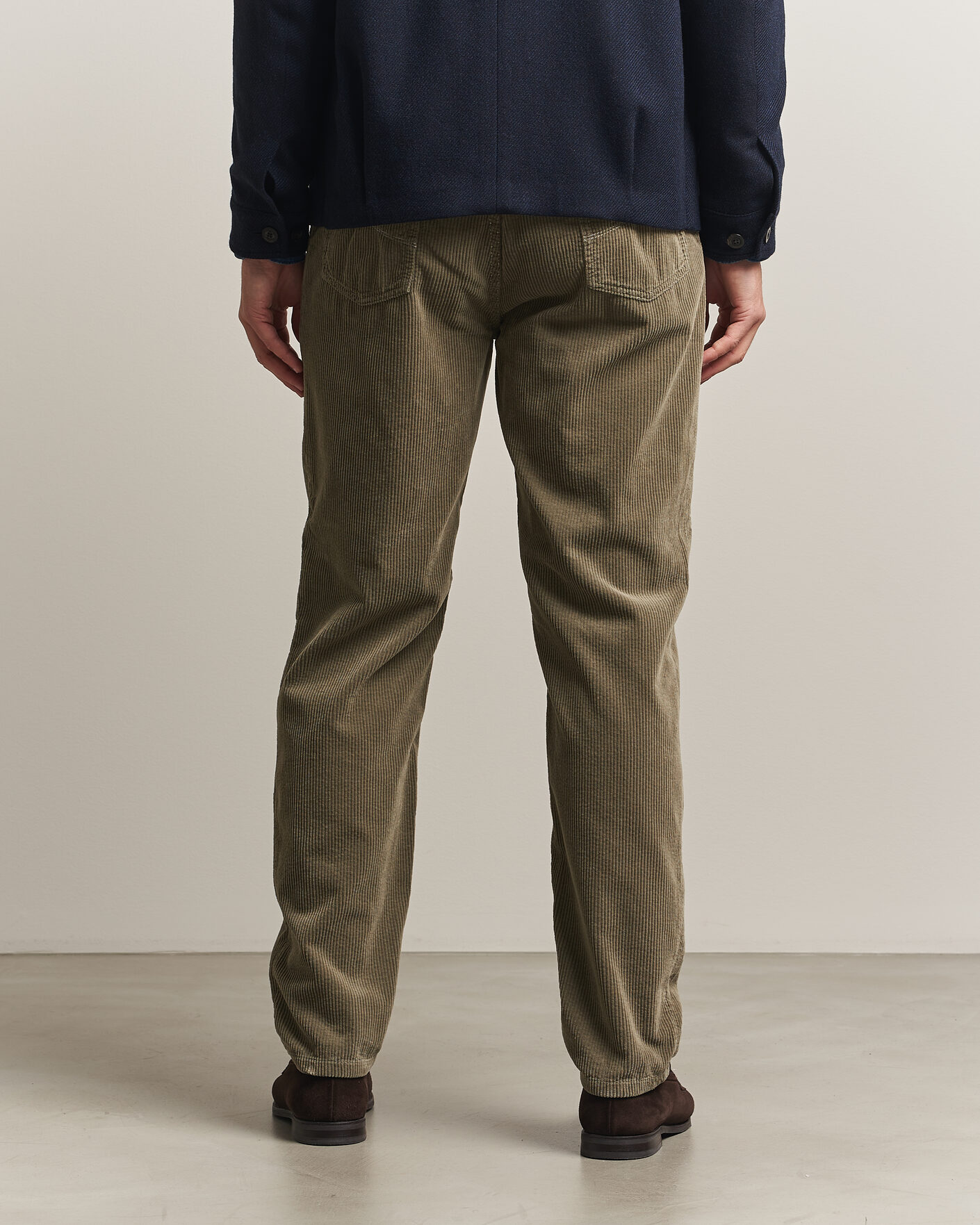 Heren | Broeken | Brunello Cucinelli | Leisure Fit Corduroy 5-Pocket Pants Olive