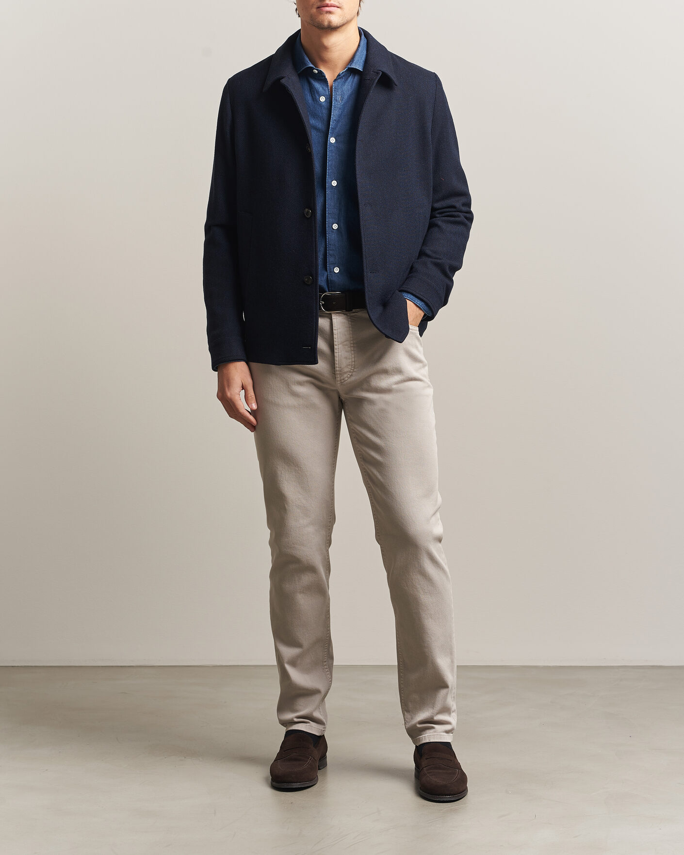 Heren | Broeken | Brunello Cucinelli | Slim Fit Bull Denim Pants Beige