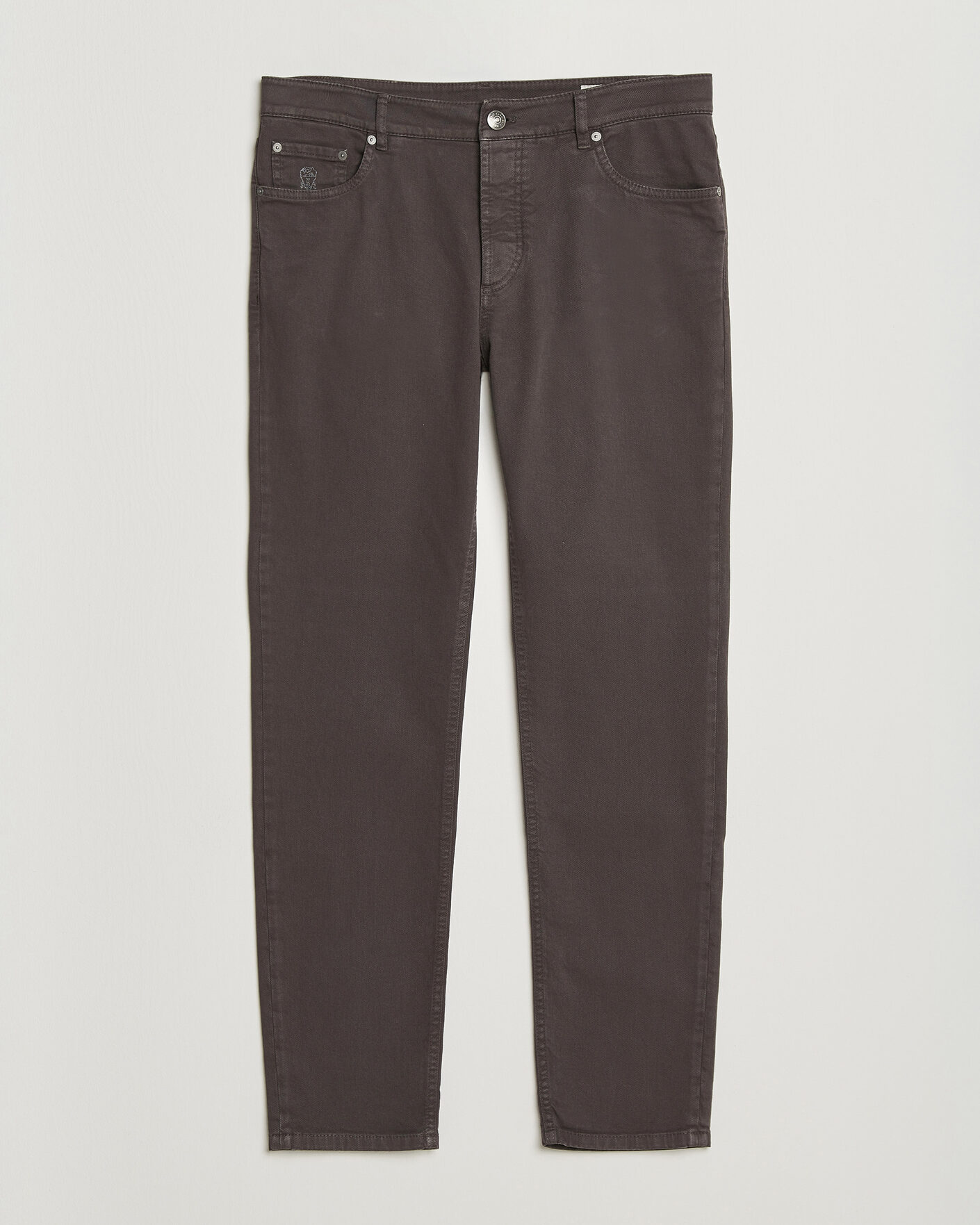 Heren | Broeken | Brunello Cucinelli | Slim Fit Bull Denim Pants Dark Brown
