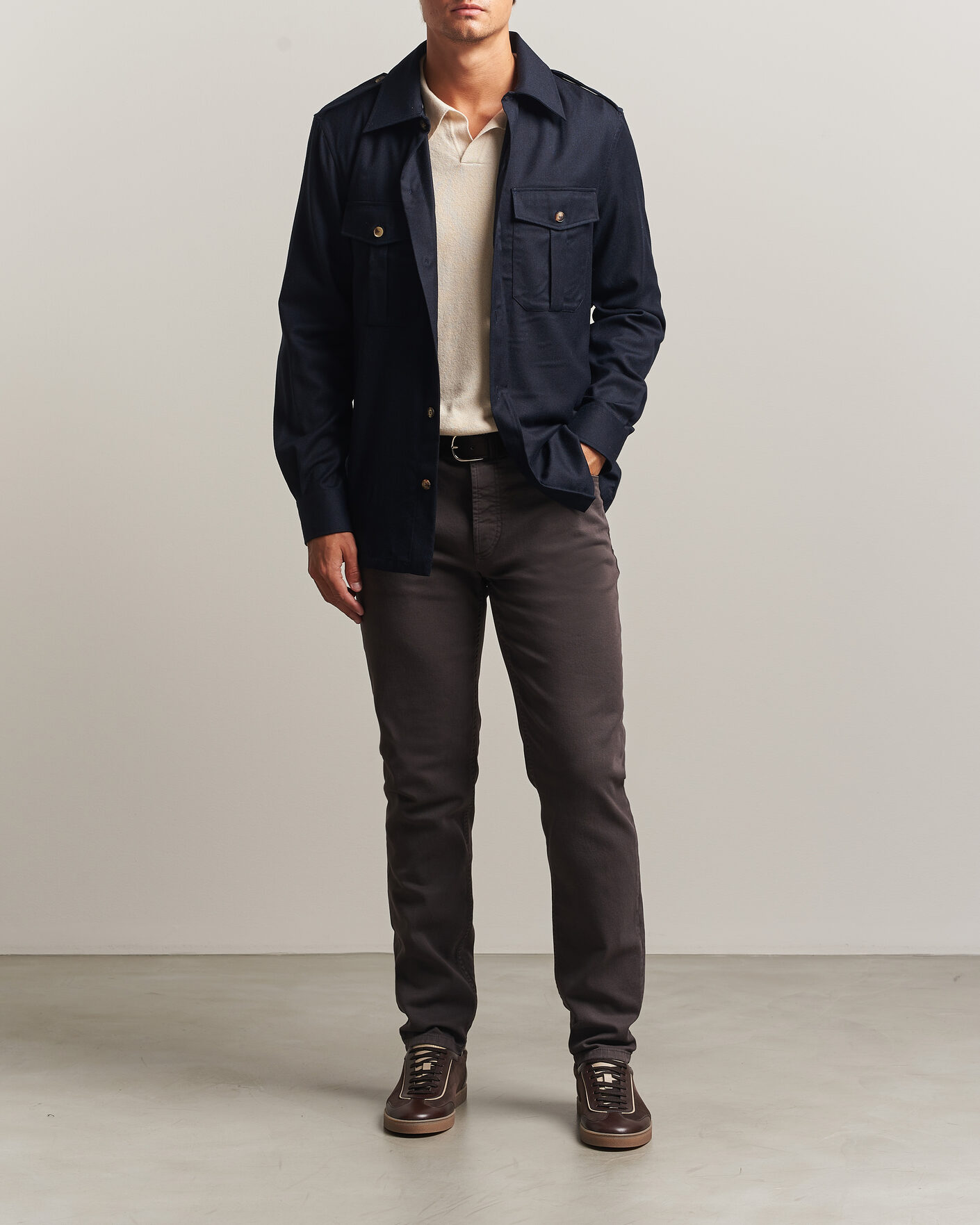 Heren | Broeken | Brunello Cucinelli | Slim Fit Bull Denim Pants Dark Brown
