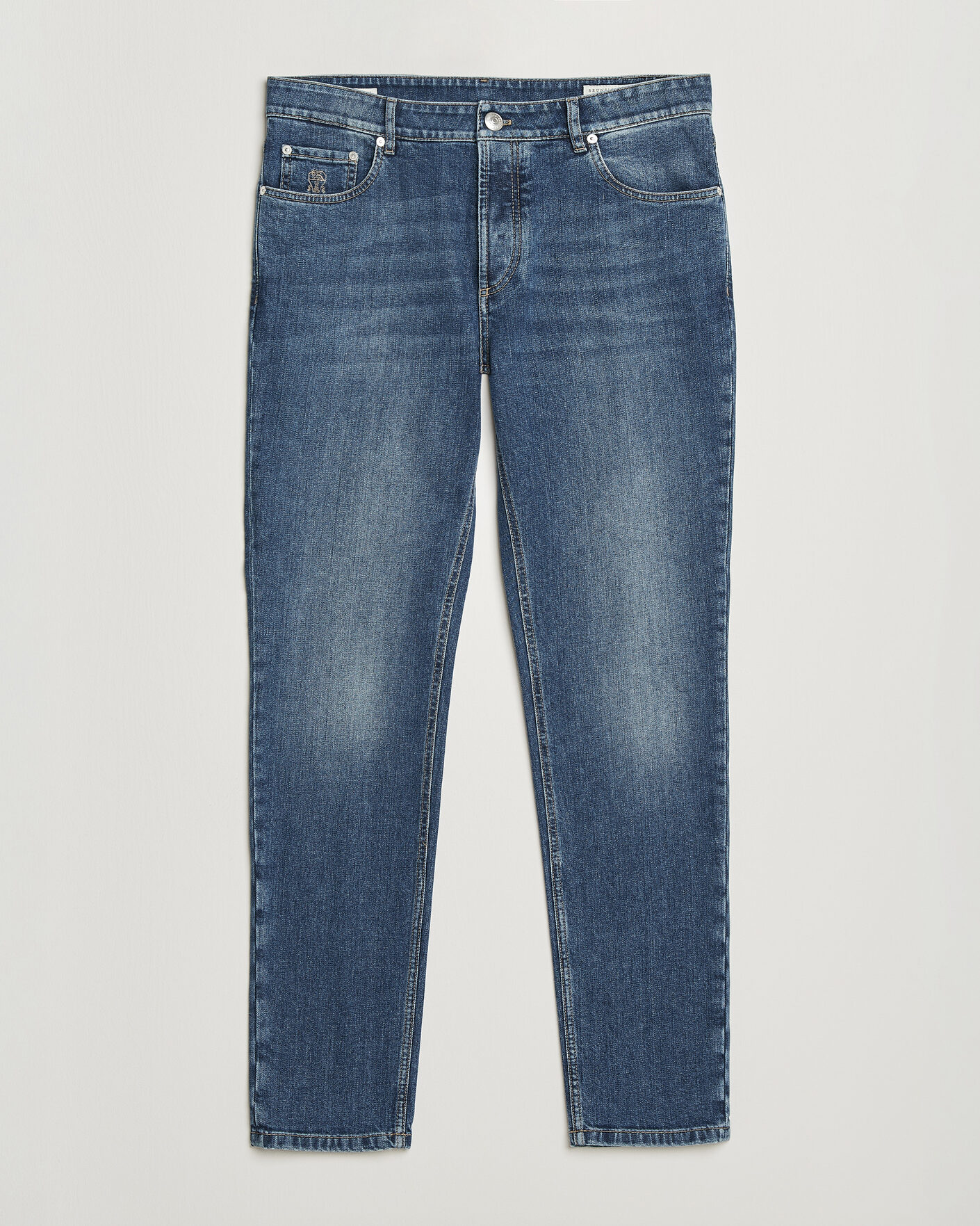 Heren | Broeken | Brunello Cucinelli | Traditional Fit Jeans Medium Wash