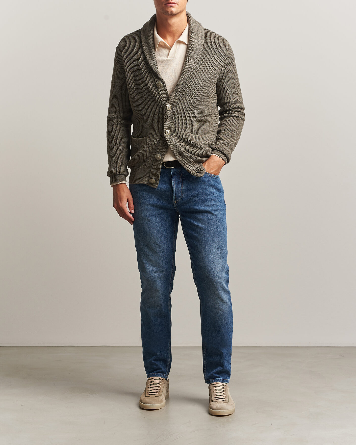 Heren | Broeken | Brunello Cucinelli | Traditional Fit Jeans Medium Wash