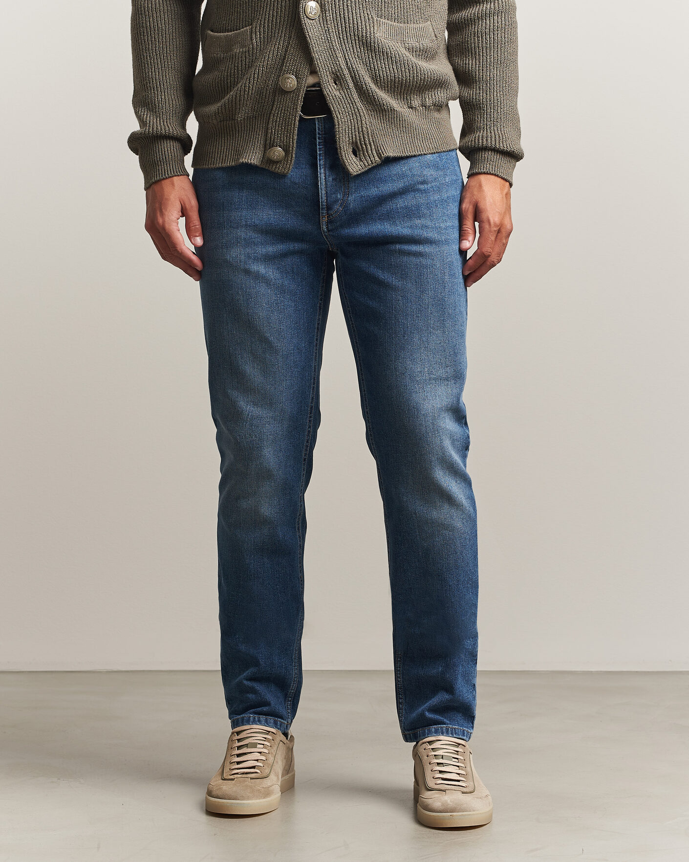Heren | Broeken | Brunello Cucinelli | Traditional Fit Jeans Medium Wash
