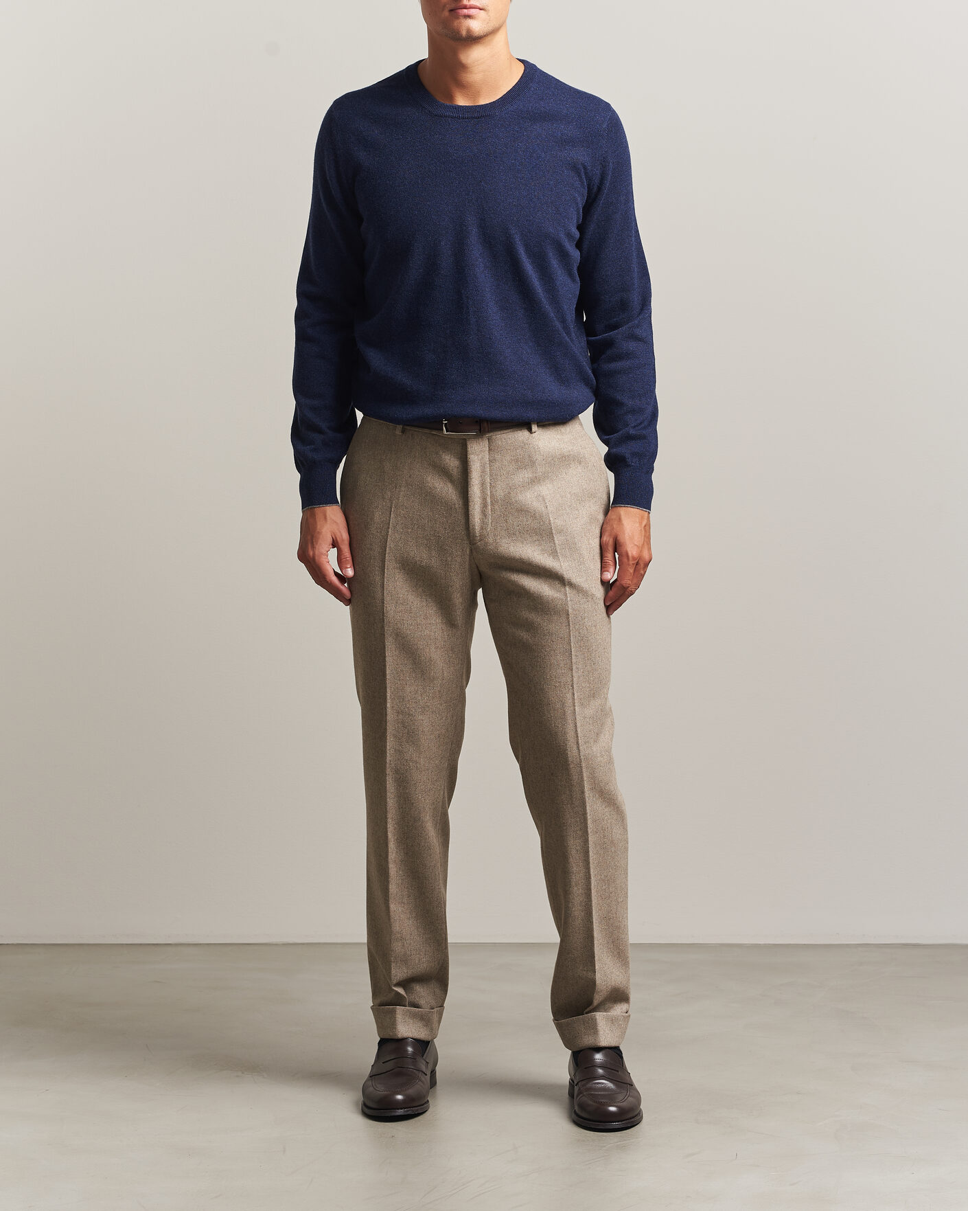 Heren | Truien | Brunello Cucinelli | 2 Ply Cashmere Pullover Marine