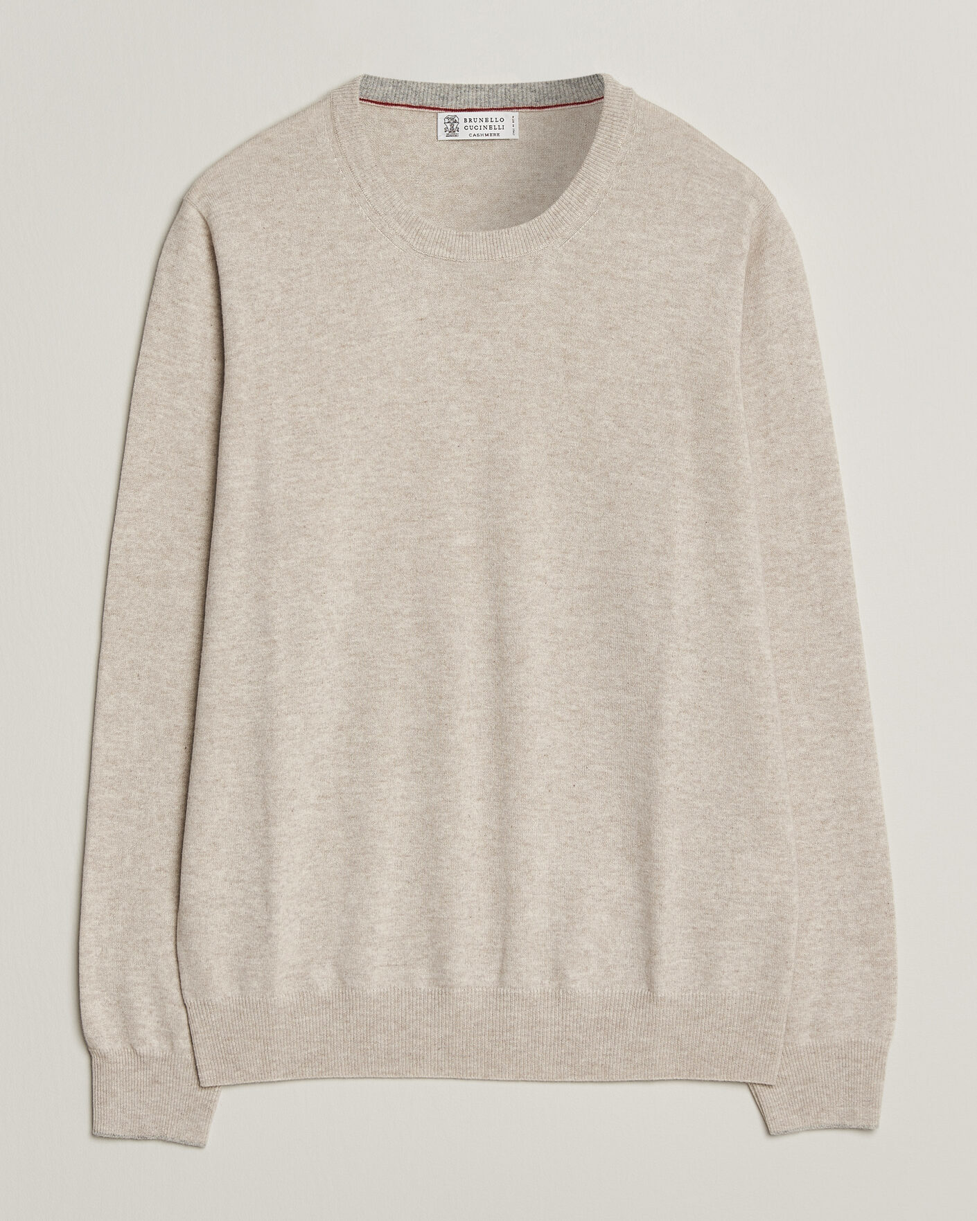 Heren | Truien | Brunello Cucinelli | 2 Ply Cashmere Pullover Oyster