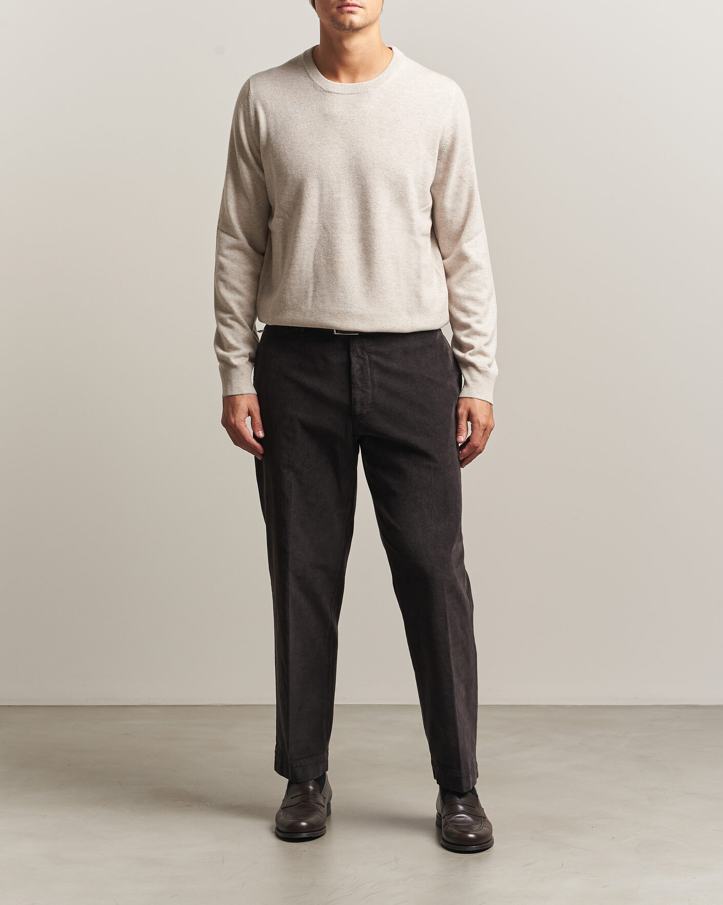 Heren | Truien | Brunello Cucinelli | 2 Ply Cashmere Pullover Oyster