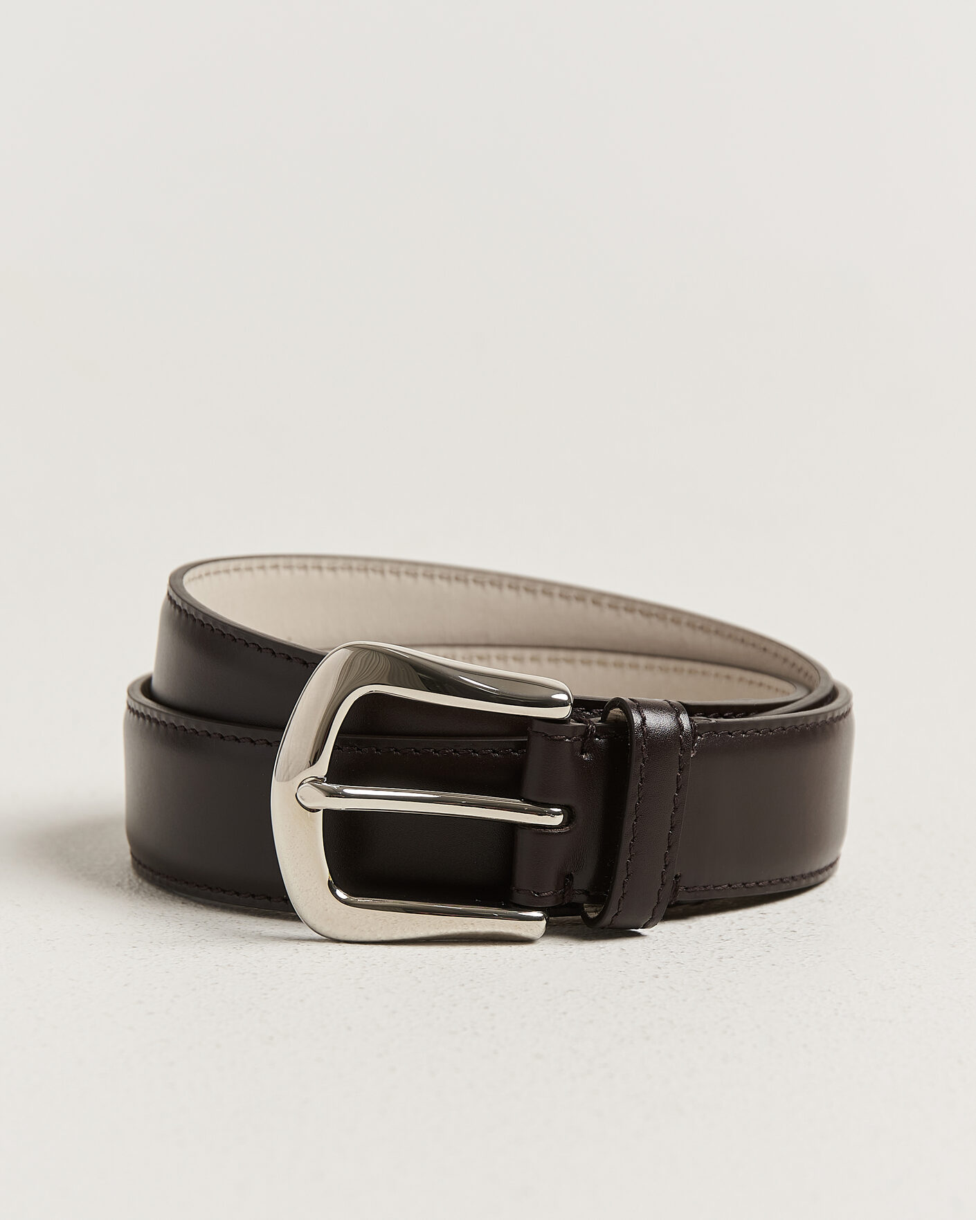 Heren | Riemen | Brunello Cucinelli | Calf Leather Belt Dark Brown