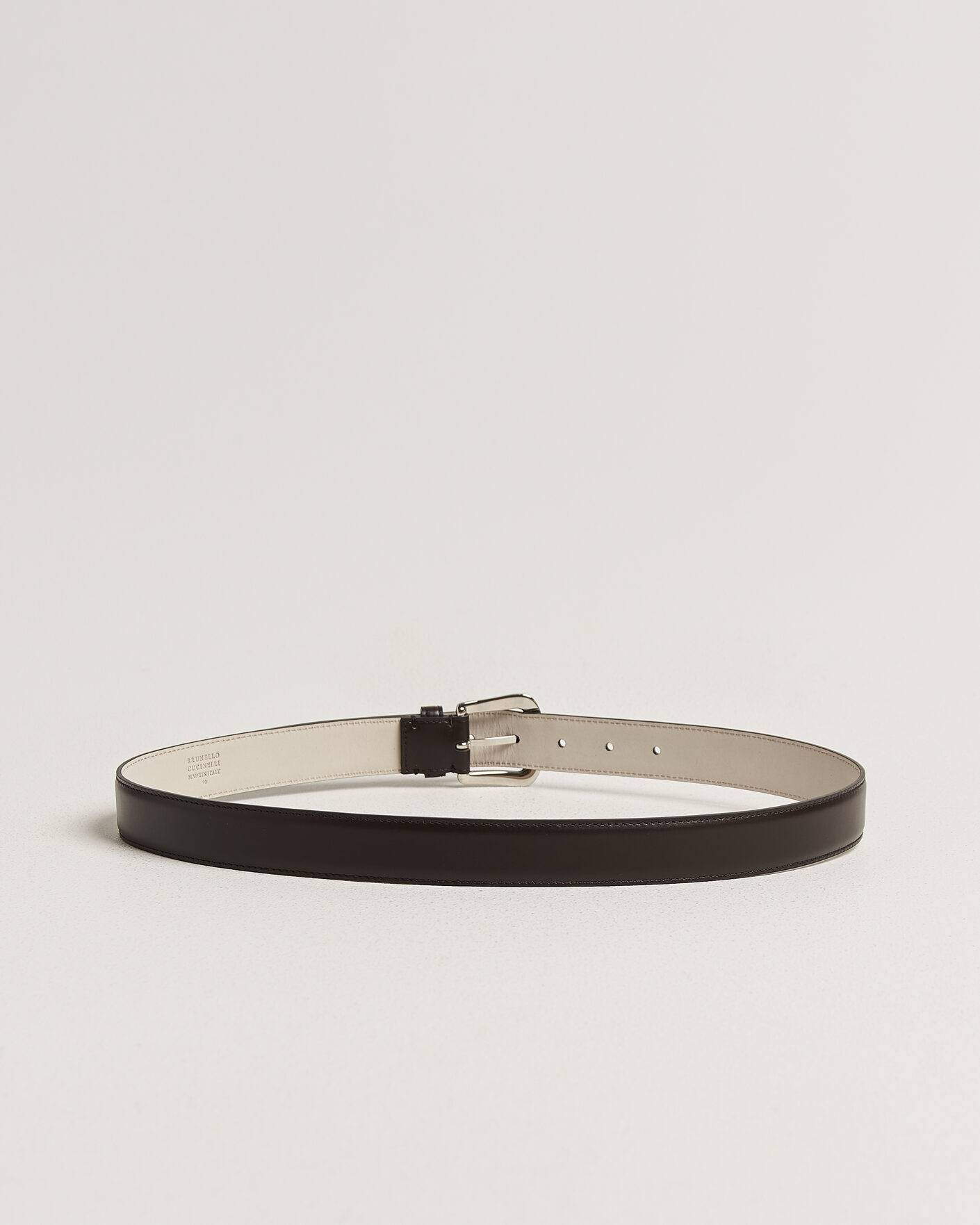 Heren | Riemen | Brunello Cucinelli | Calf Leather Belt Dark Brown
