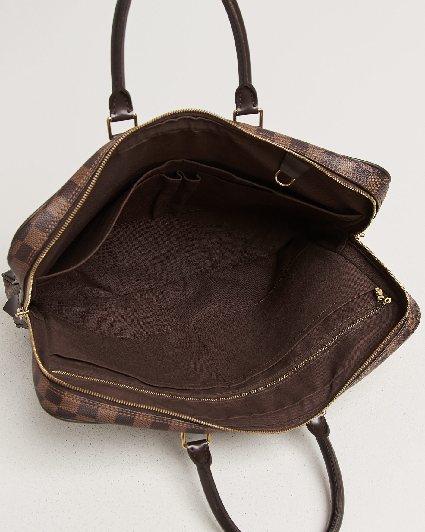 Heren | Pre-Owned & Vintage Bags | Louis Vuitton Pre-Owned | Porte Documents Voyage Damier Ebene