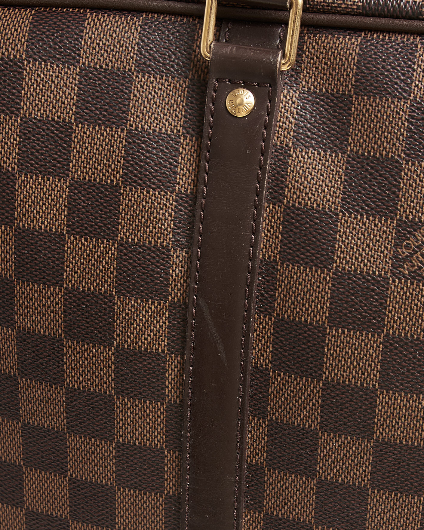 Heren | Pre-Owned & Vintage Bags | Louis Vuitton Pre-Owned | Porte Documents Voyage Damier Ebene