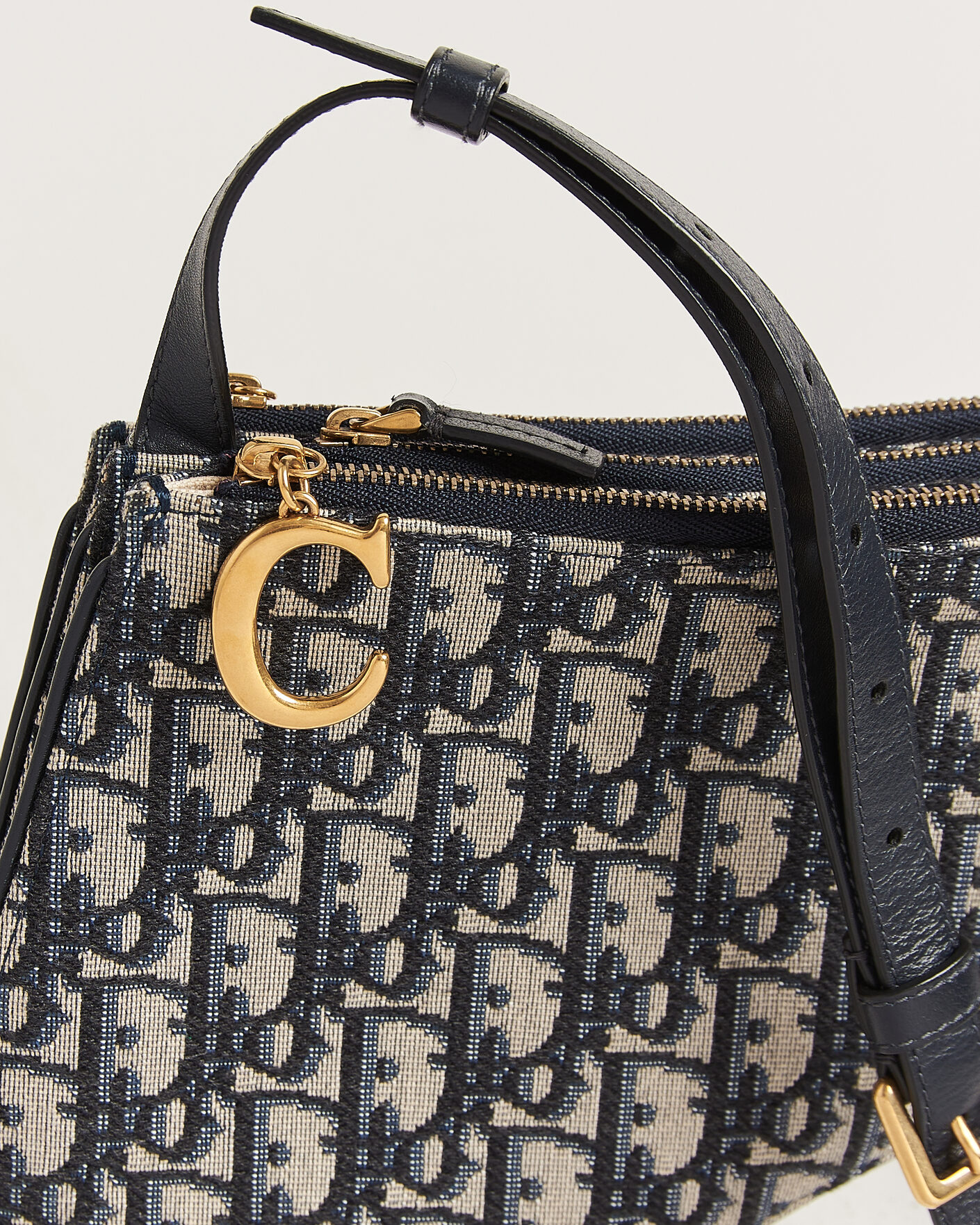 Heren | Pre-Owned & Vintage Bags | Dior Pre-Owned | Saddle Oblique Rodeo Trio Pouch Blue