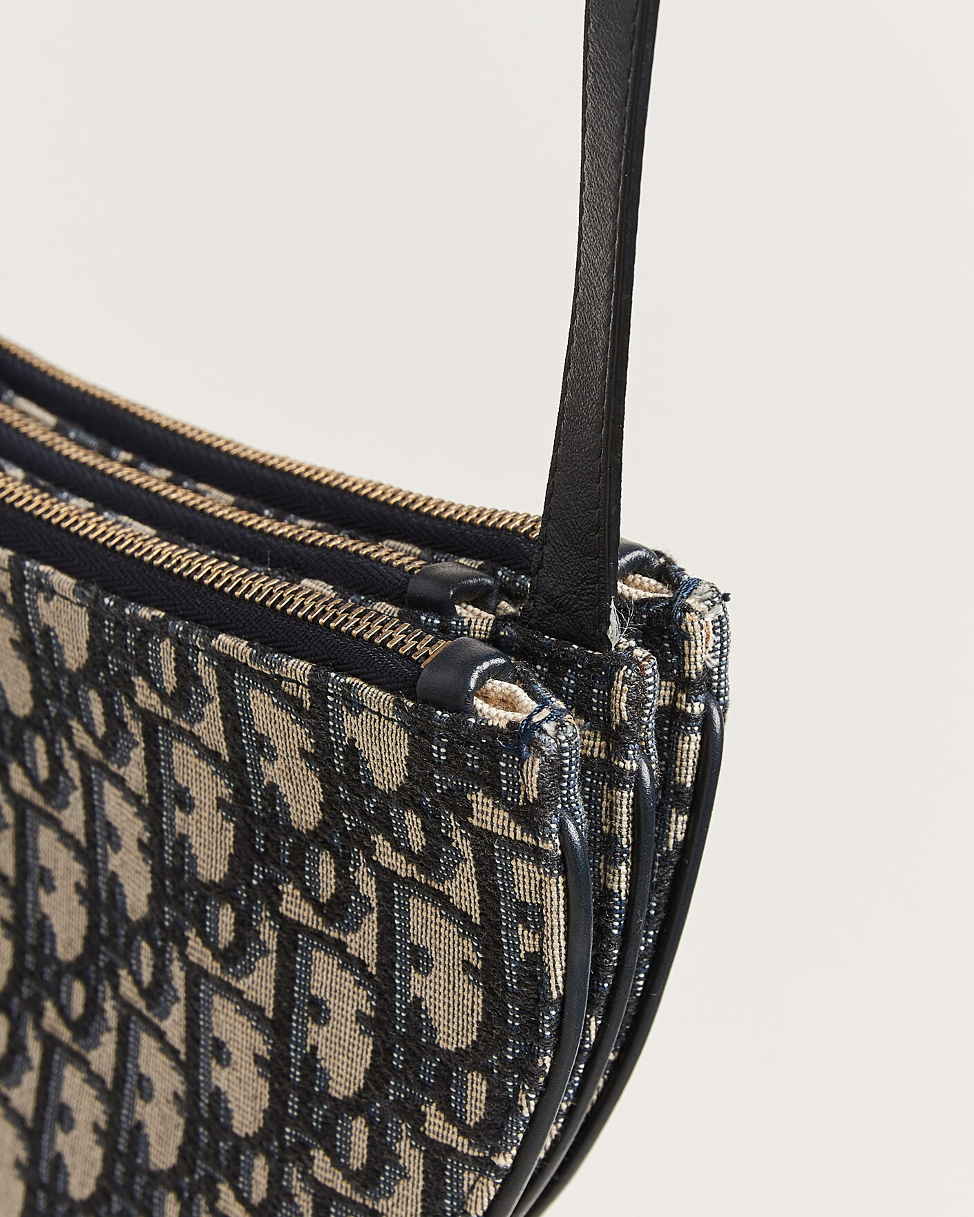 Heren | Pre-Owned & Vintage Bags | Dior Pre-Owned | Saddle Oblique Rodeo Trio Pouch Blue